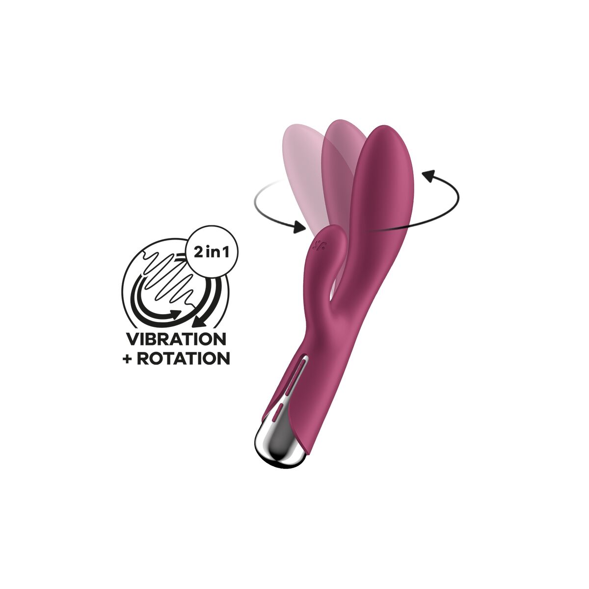 Dual Stimulationsvibrator Satisfyer Spinning Rabbit 1 Rot - AWK Flagship