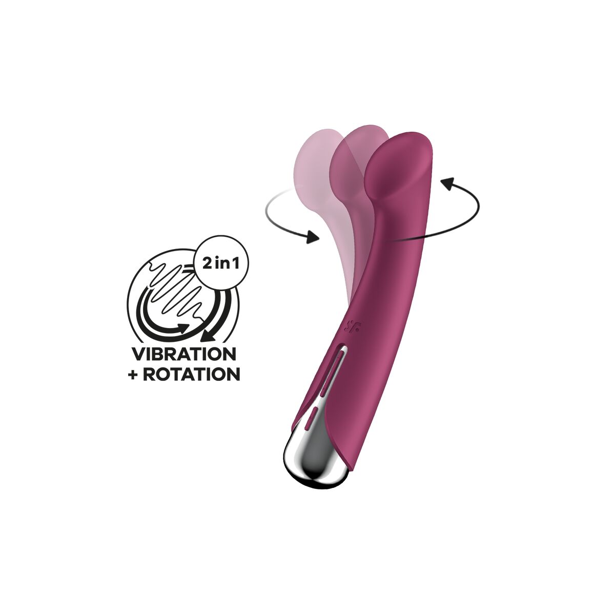 G-Punkt Vibrator Satisfyer Spinning G-Spot 1 Rot 23,5 x 11,7 x 7,5 cm - AWK Flagship