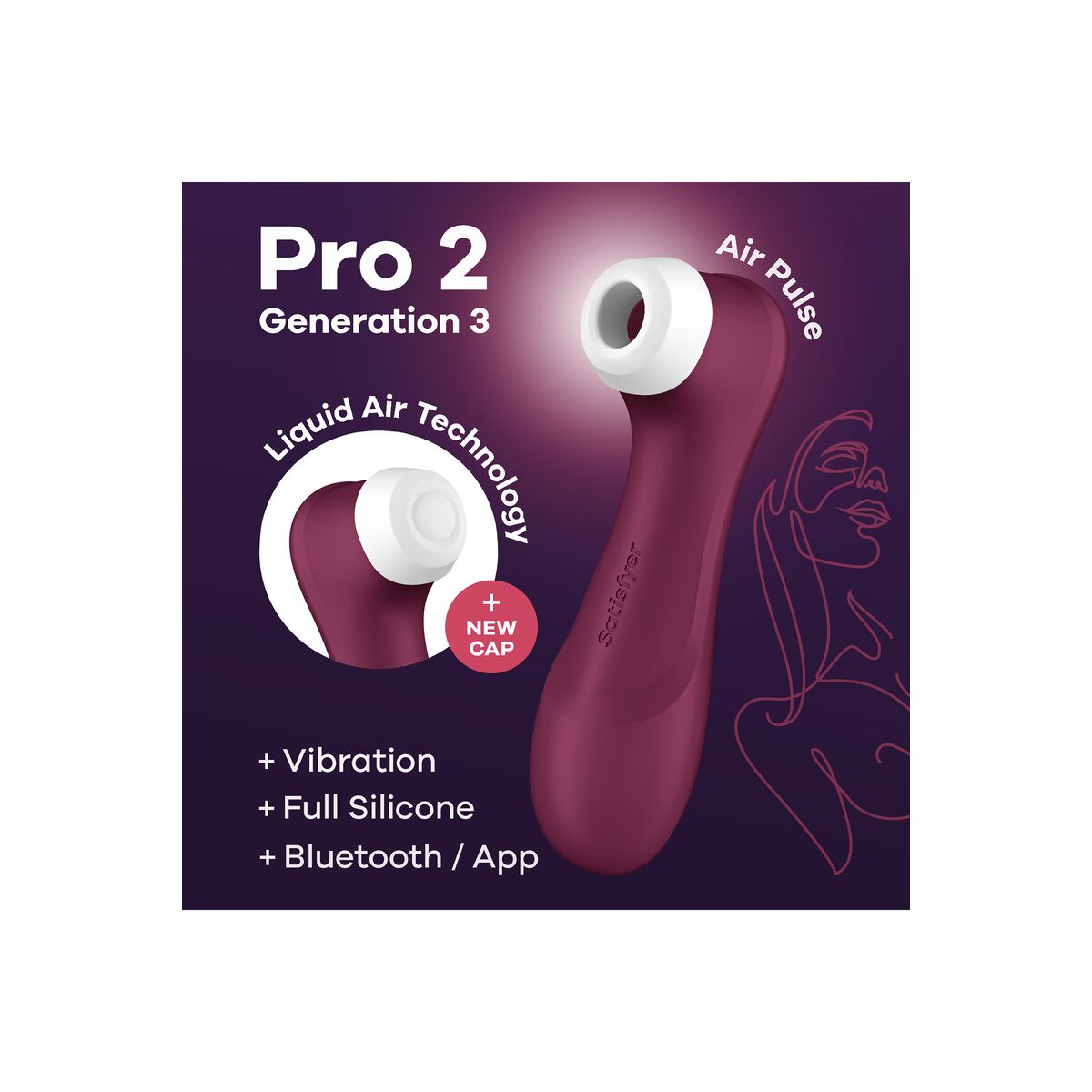 Klitoris-Sauger Satisfyer PRO 2 GENERATION 3 Rot - AWK Flagship