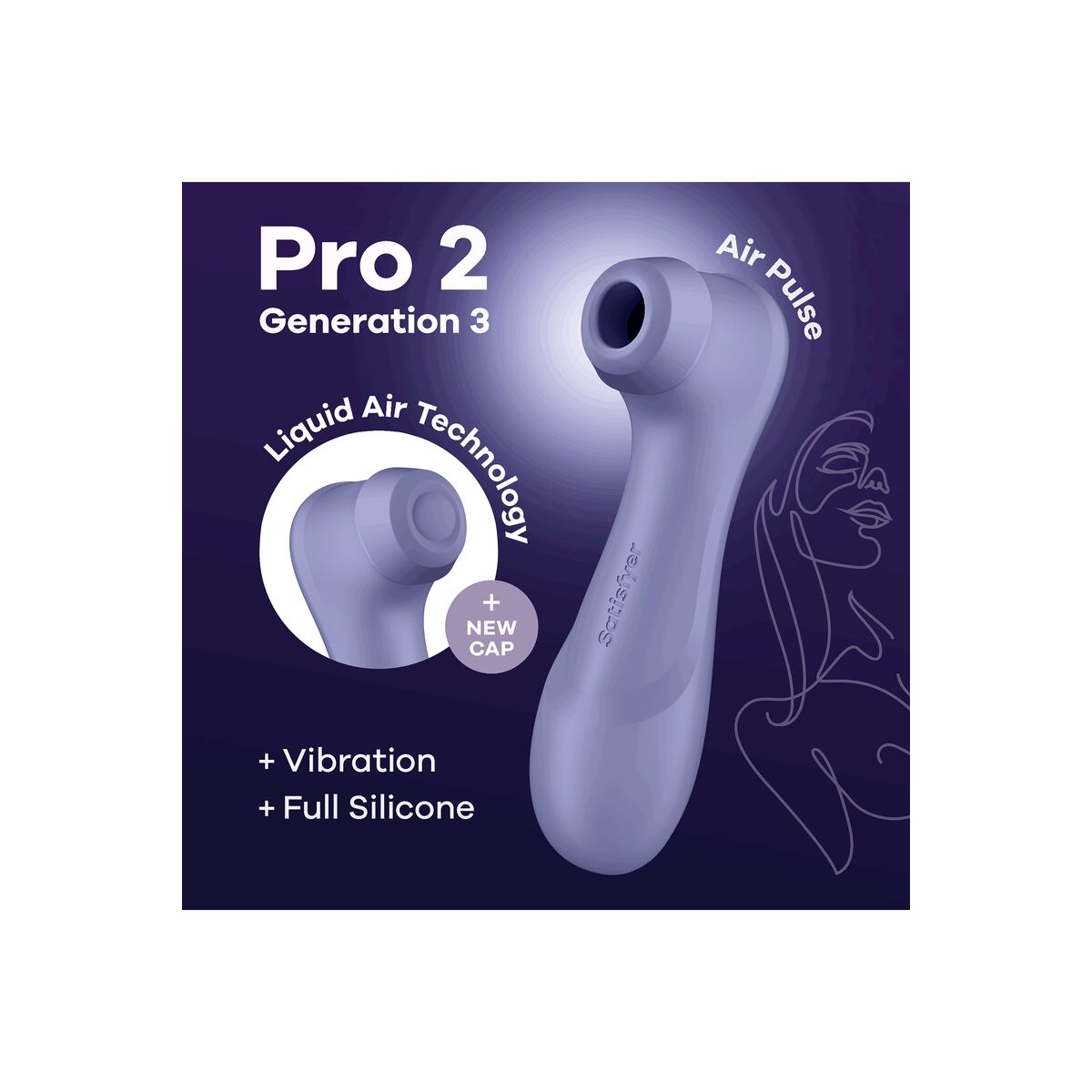 Klitoris-Sauger Satisfyer Pro 2 Generation 3 Lila - AWK Flagship