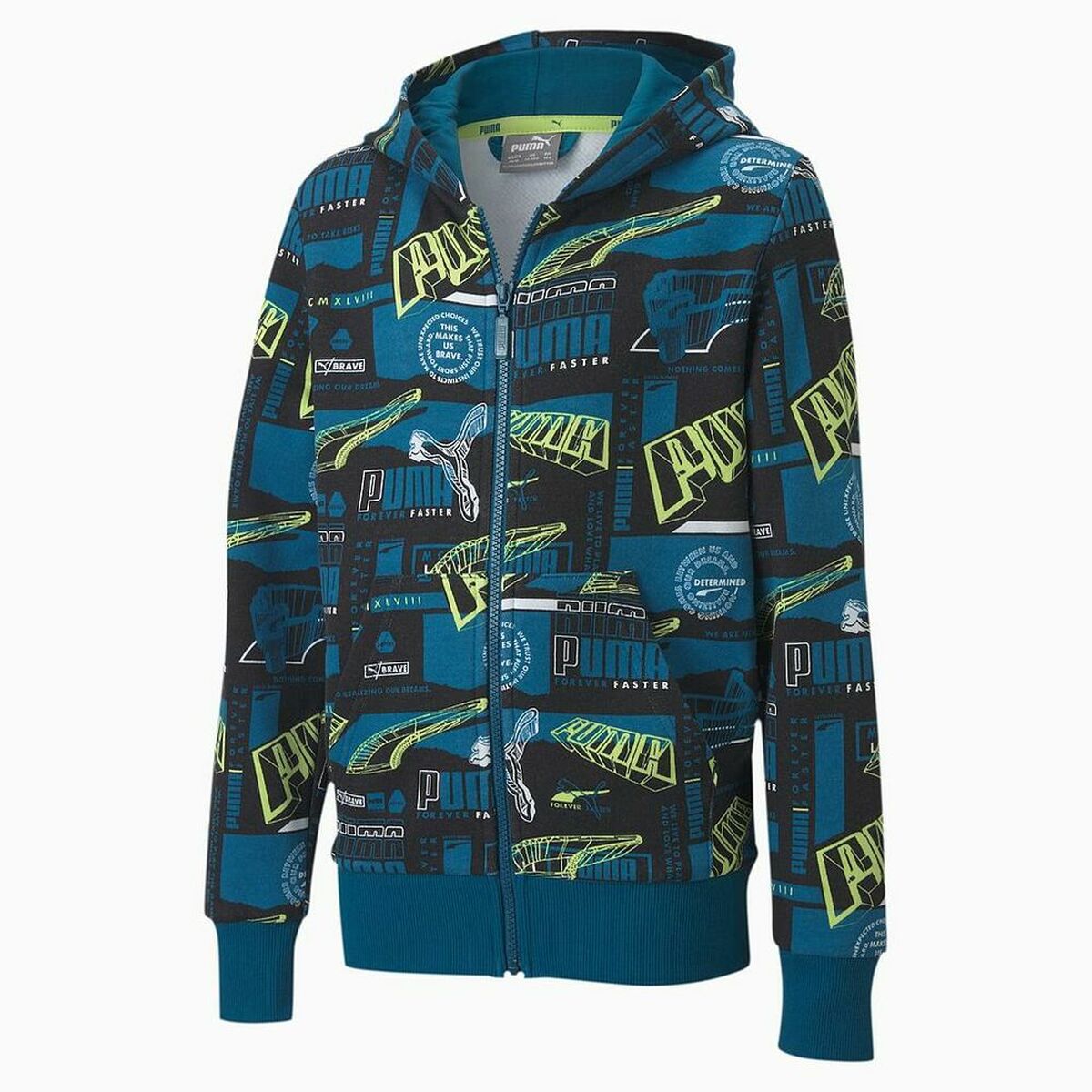 Jungen Sweater mit Kapuze Puma  FULL-ZIP 583197 Blau - AWK Flagship