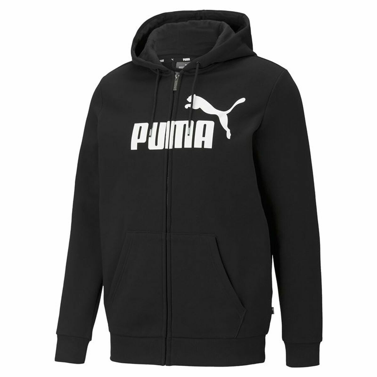 Herren Sweater mit Kapuze Puma Essentials Big Logo Schwarz - AWK Flagship