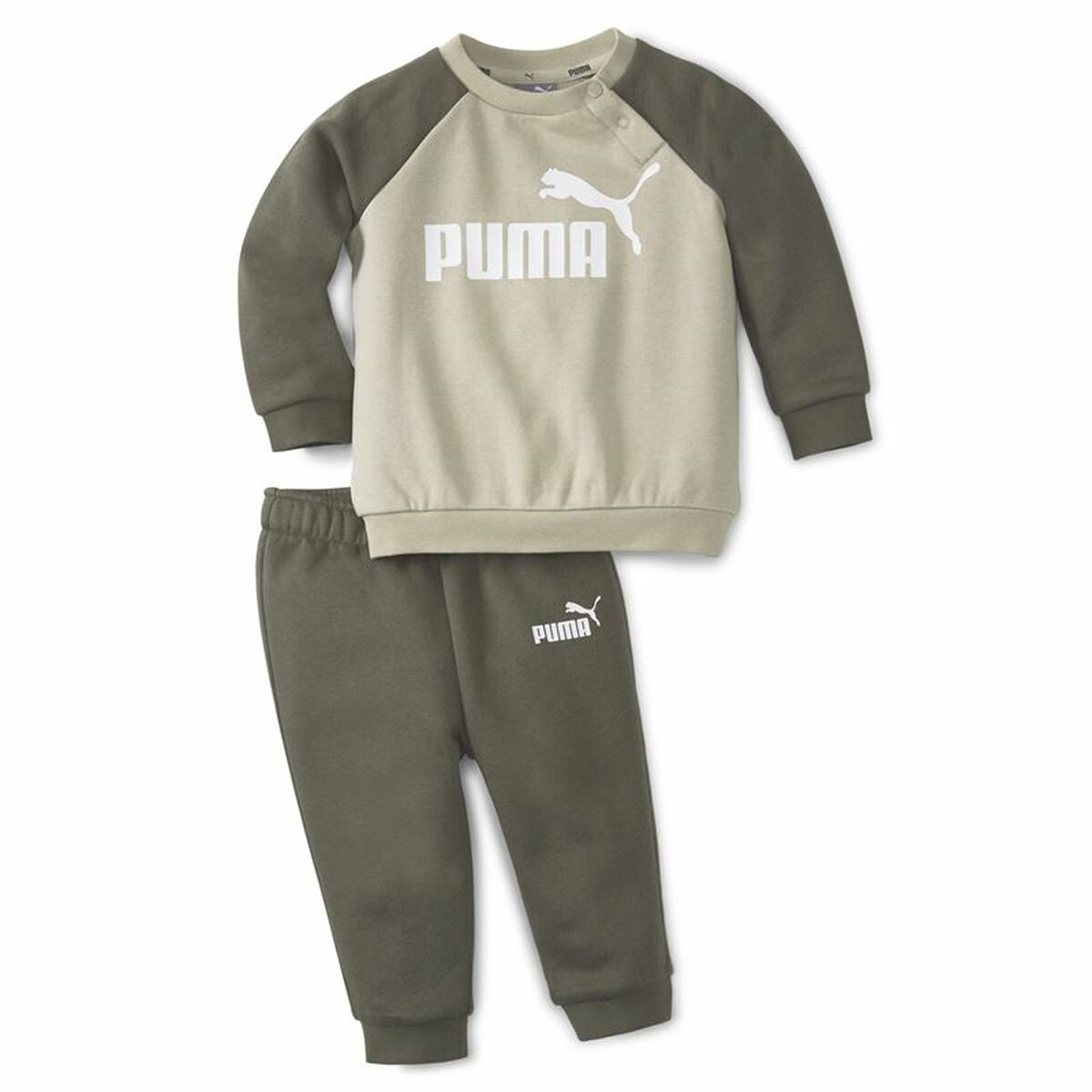 Damen-Trainingsanzug Puma Minicats Ess Raglan Khaki - AWK Flagship