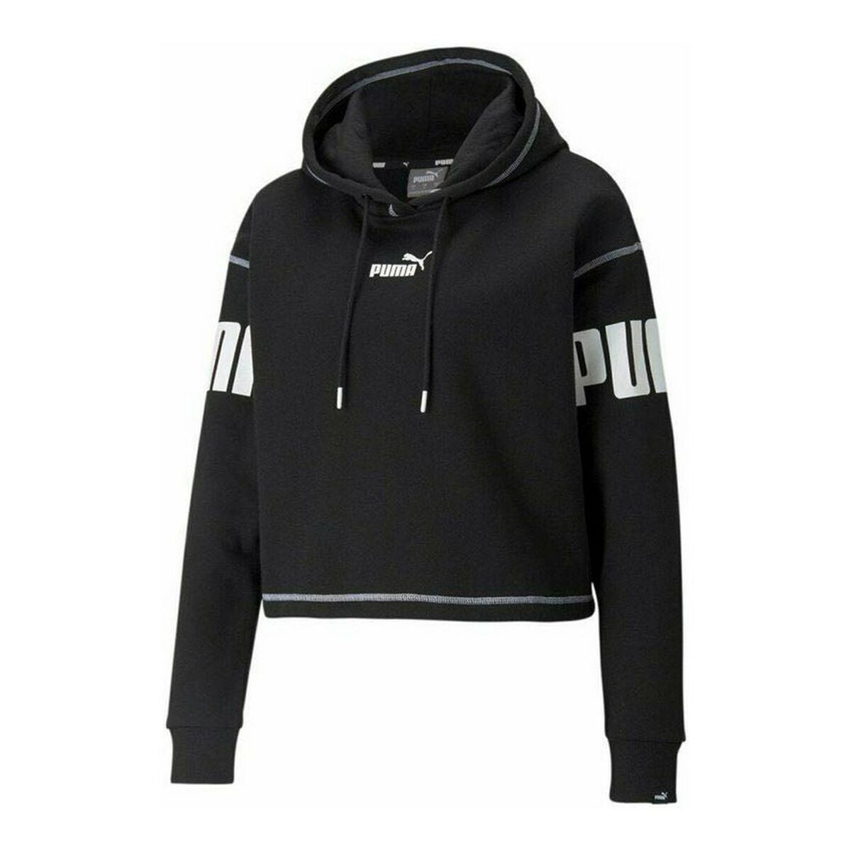 Damen Sweater mit Kapuze Puma  Power Fl Schwarz - AWK Flagship