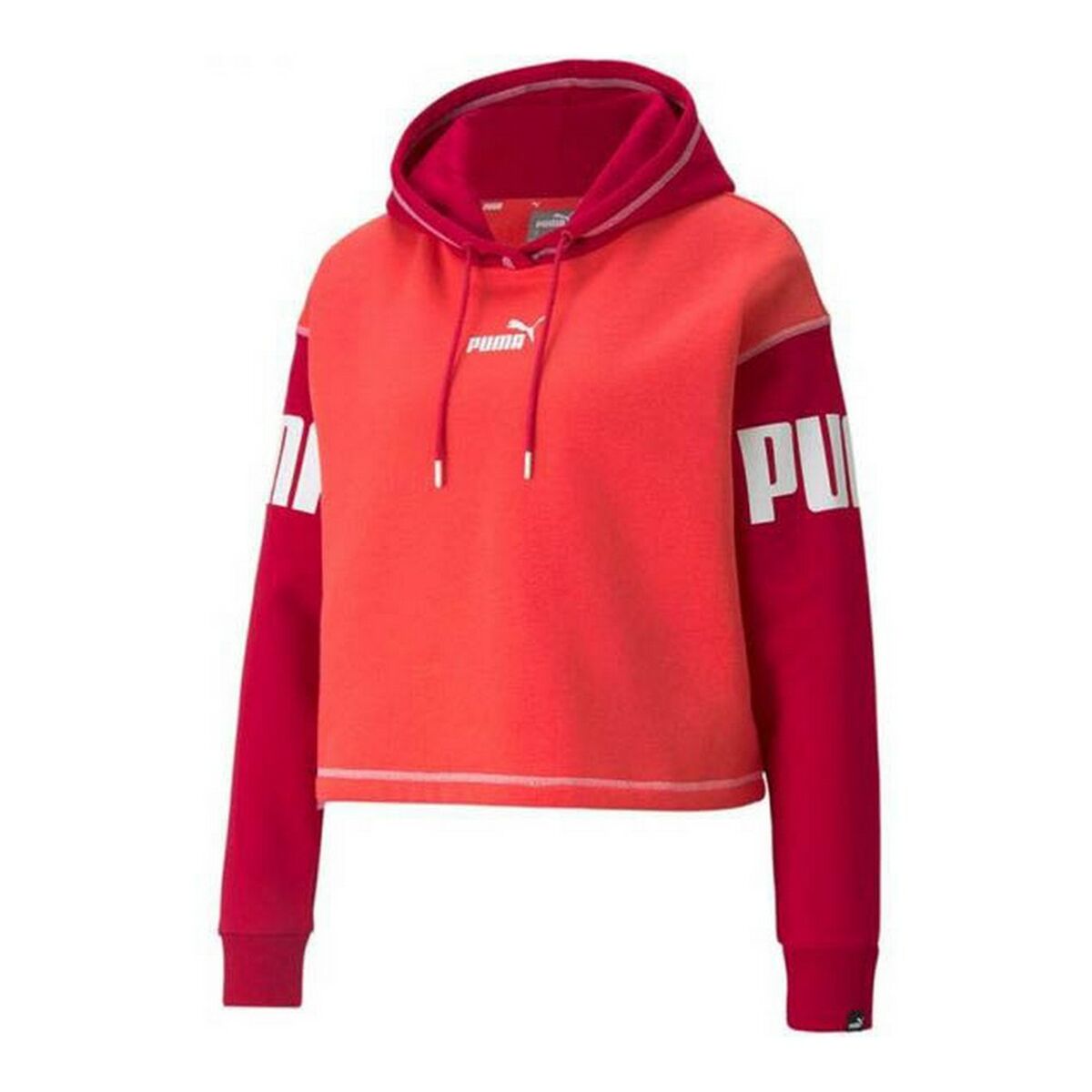 Damen Sweater mit Kapuze Puma Power Fl Rot - AWK Flagship