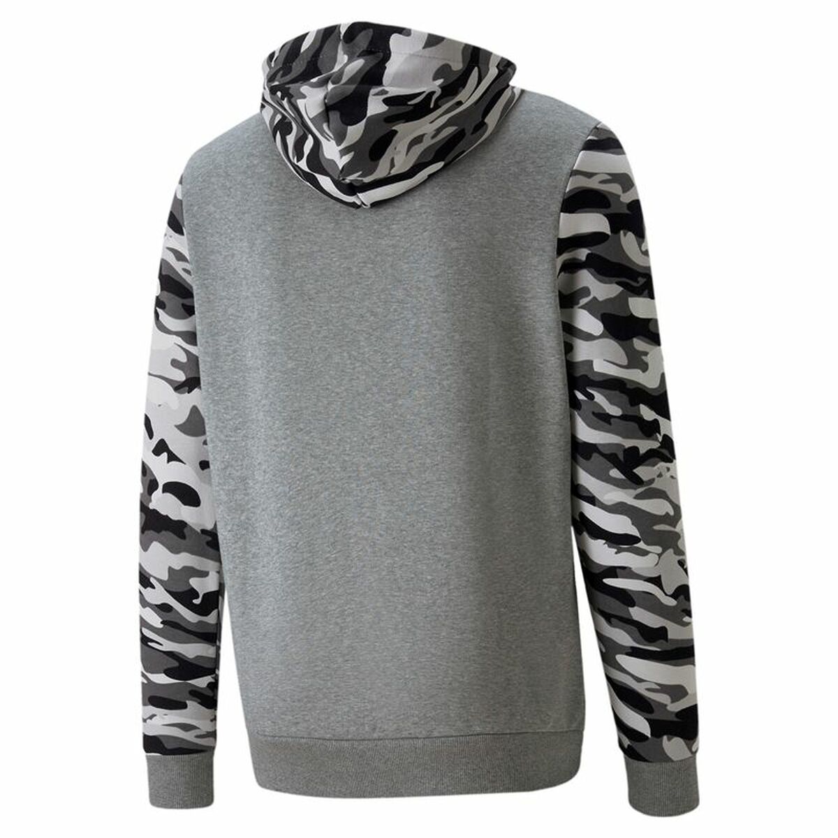 Herren Sweater mit Kapuze Puma ESS Camo Schwarz Grau Weiß Tarnfarbe - AWK Flagship