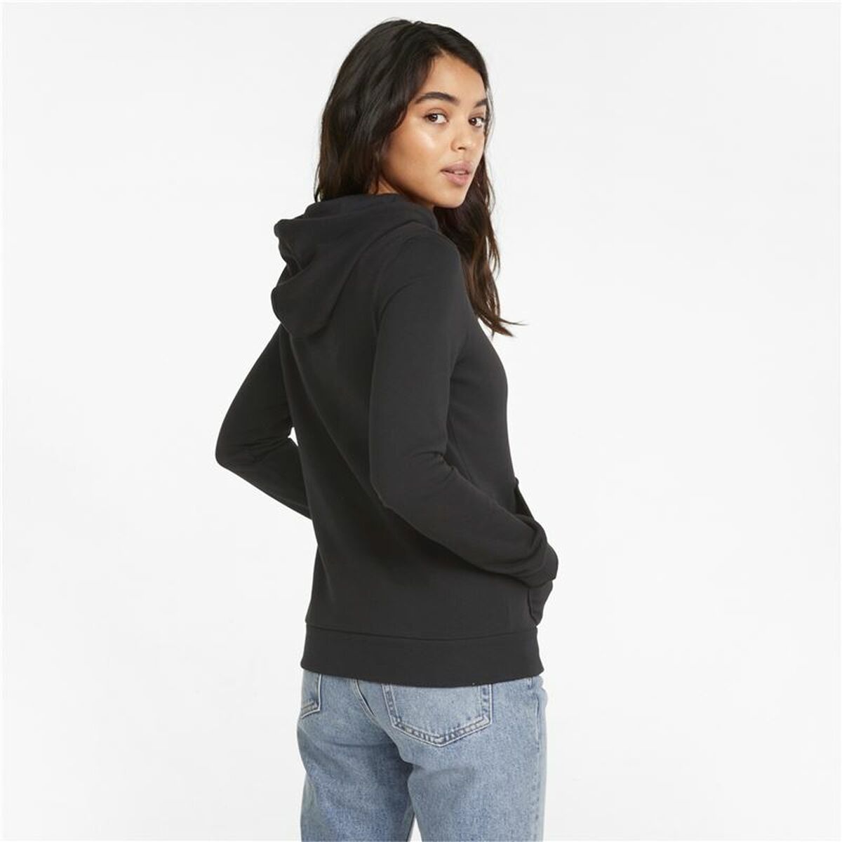 Damen Sweater mit Kapuze Puma Essentials+ Embroidery Schwarz - AWK Flagship