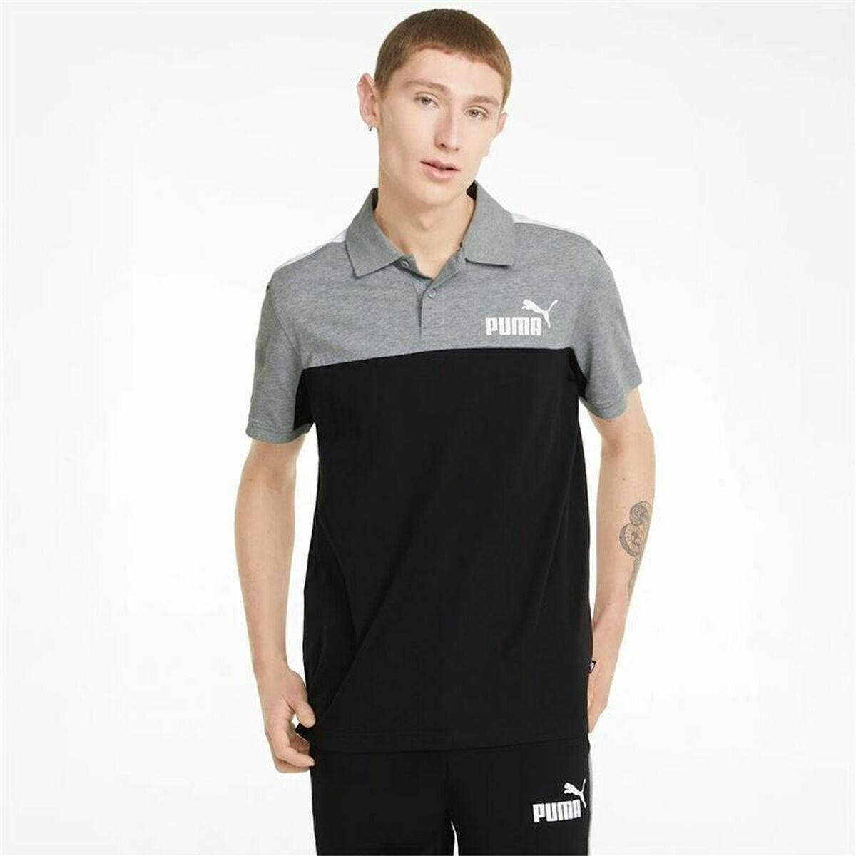 Herren Kurzarm-T-Shirt Puma  Essentials+ Block M - AWK Flagship