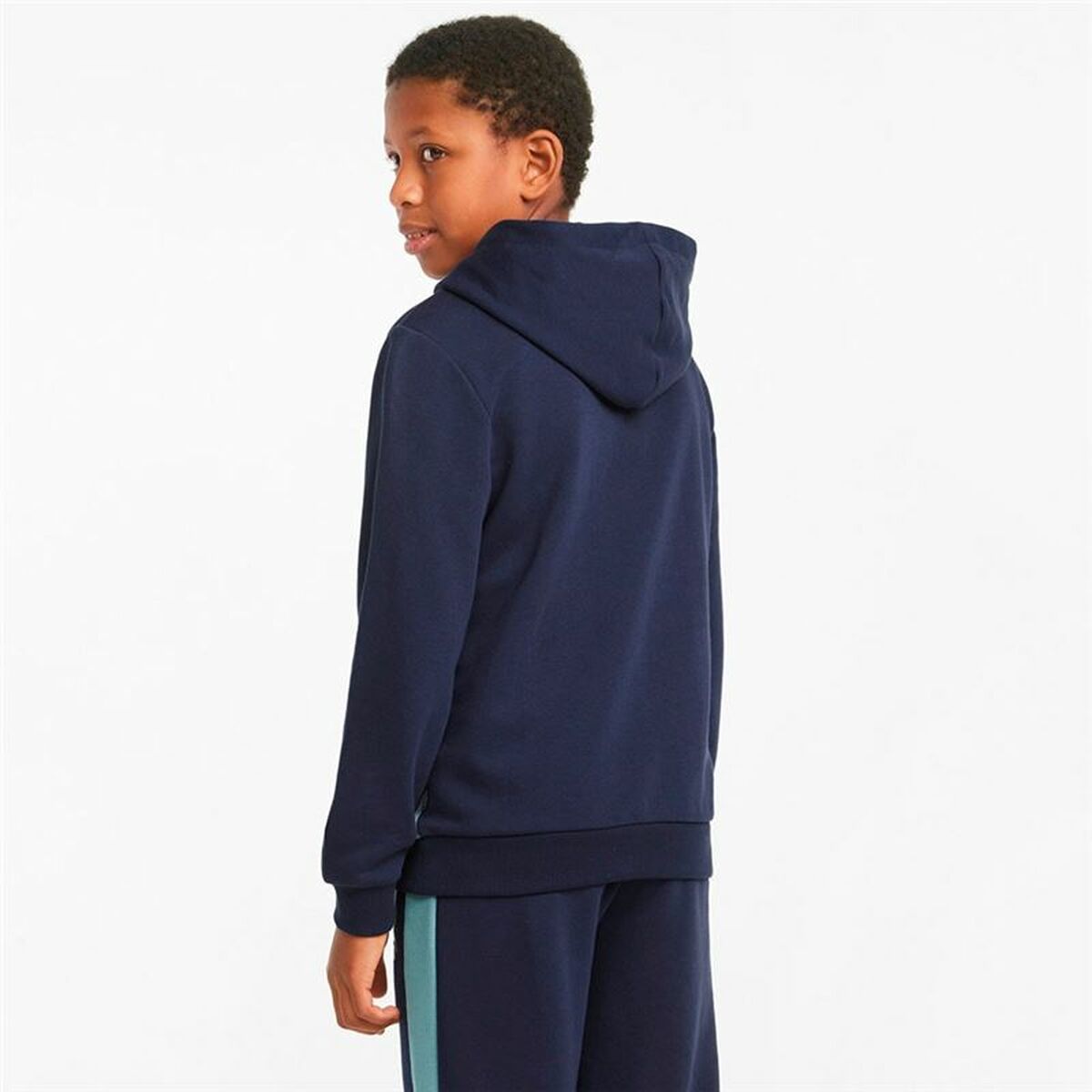 Jungen Sweater mit Kapuze Puma Essential Colorblock Dunkelblau - AWK Flagship