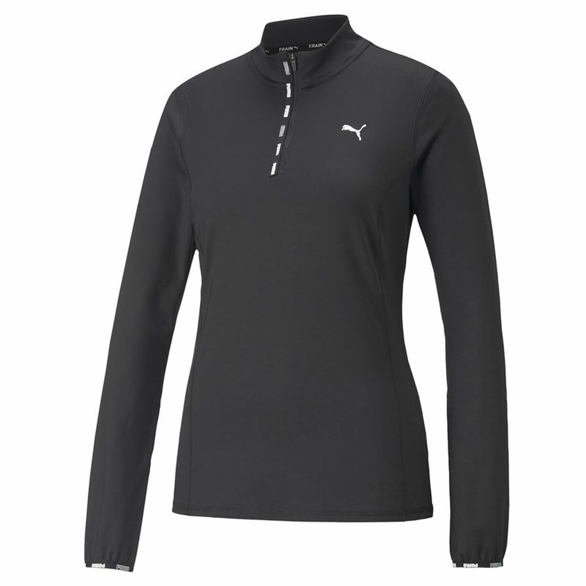 Damen Langarm-T-Shirt Puma Strong 1/4 Zip Schwarz - AWK Flagship