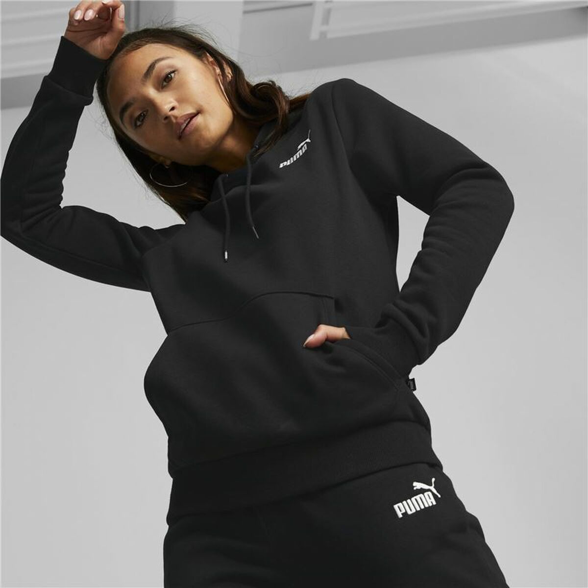 Damen Sweater mit Kapuze Puma Schwarz - AWK Flagship