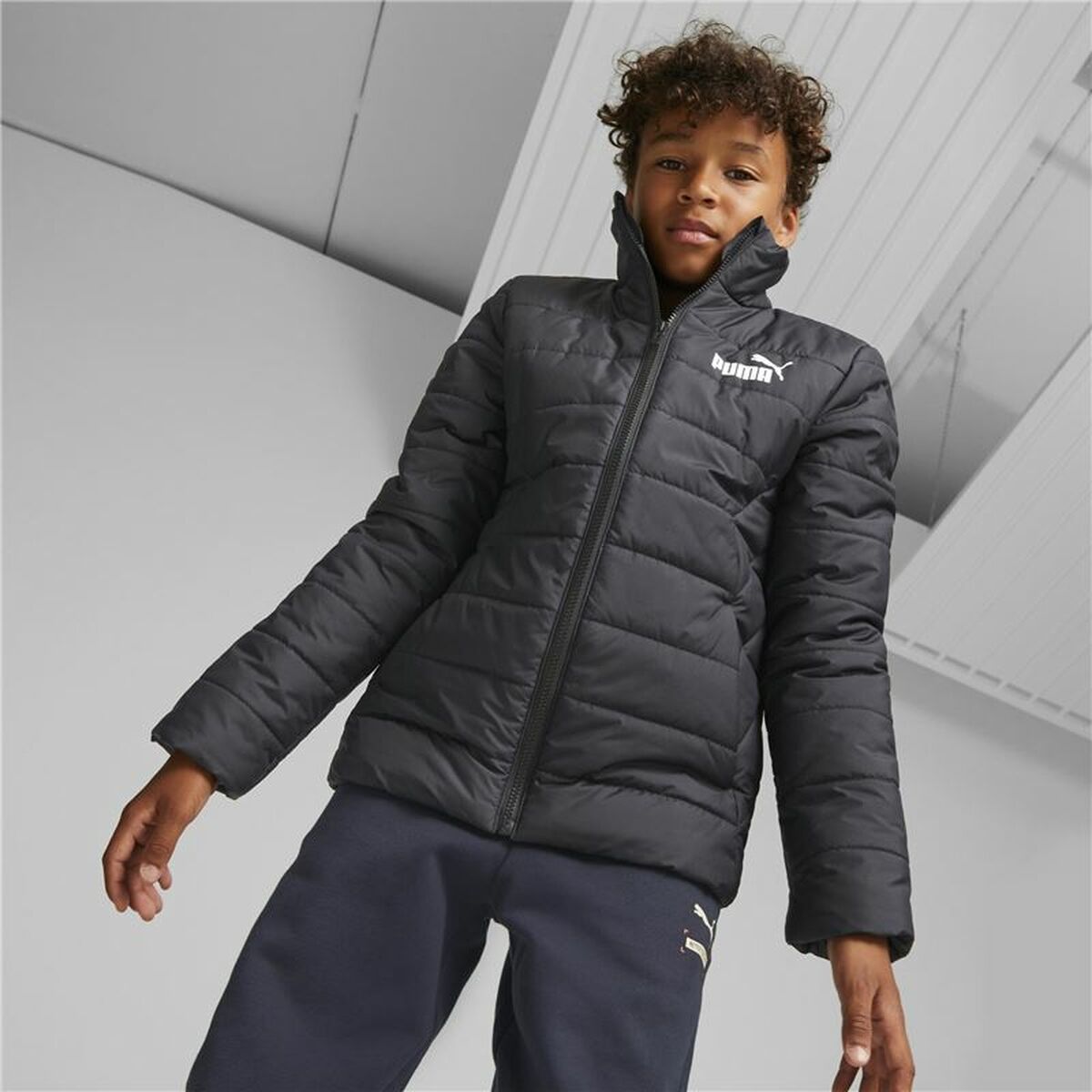 Sportjacke für Kinder Puma Essentials Padded Schwarz - AWK Flagship