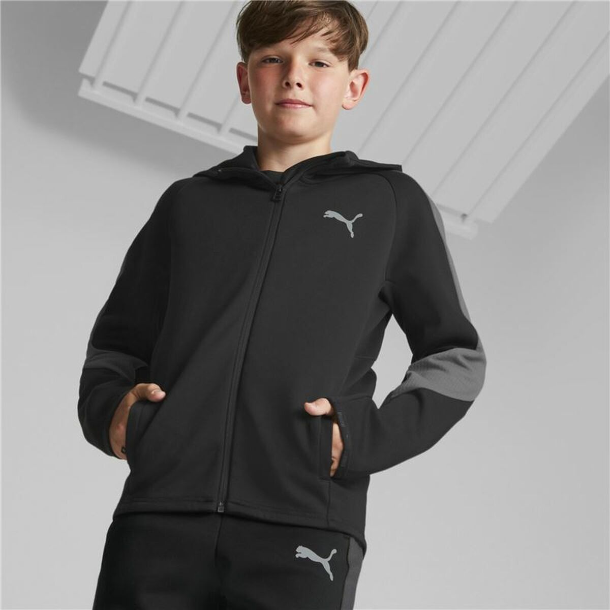 Sportjacke für Kinder Puma Evostripe Schwarz - AWK Flagship