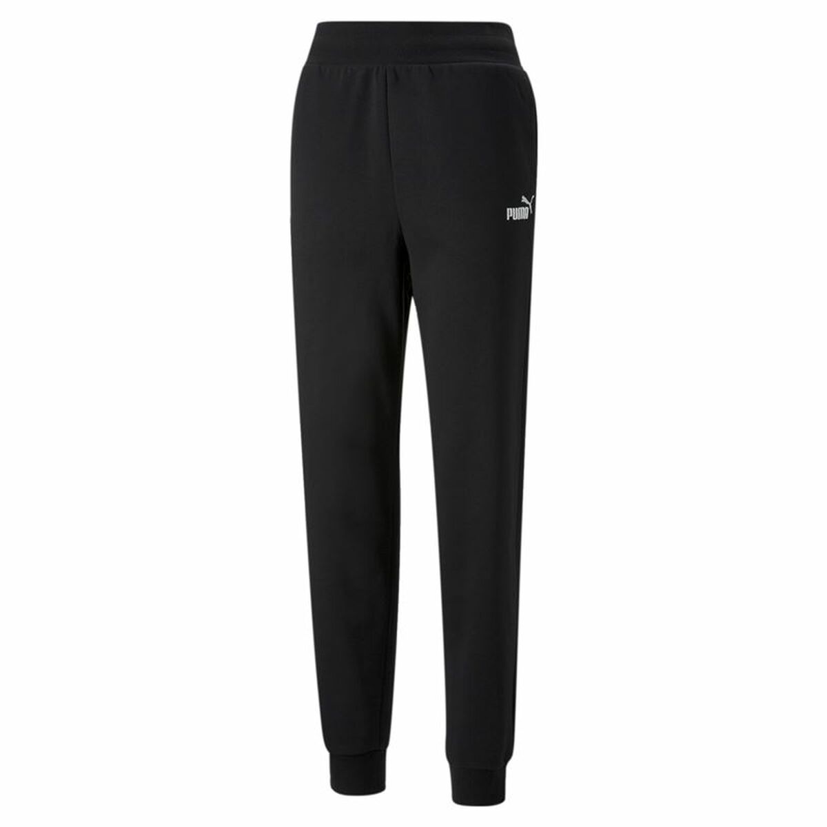 Trainingshose für Erwachsene Puma ESS+ Embroidery High-Waist Damen Schwarz - AWK Flagship