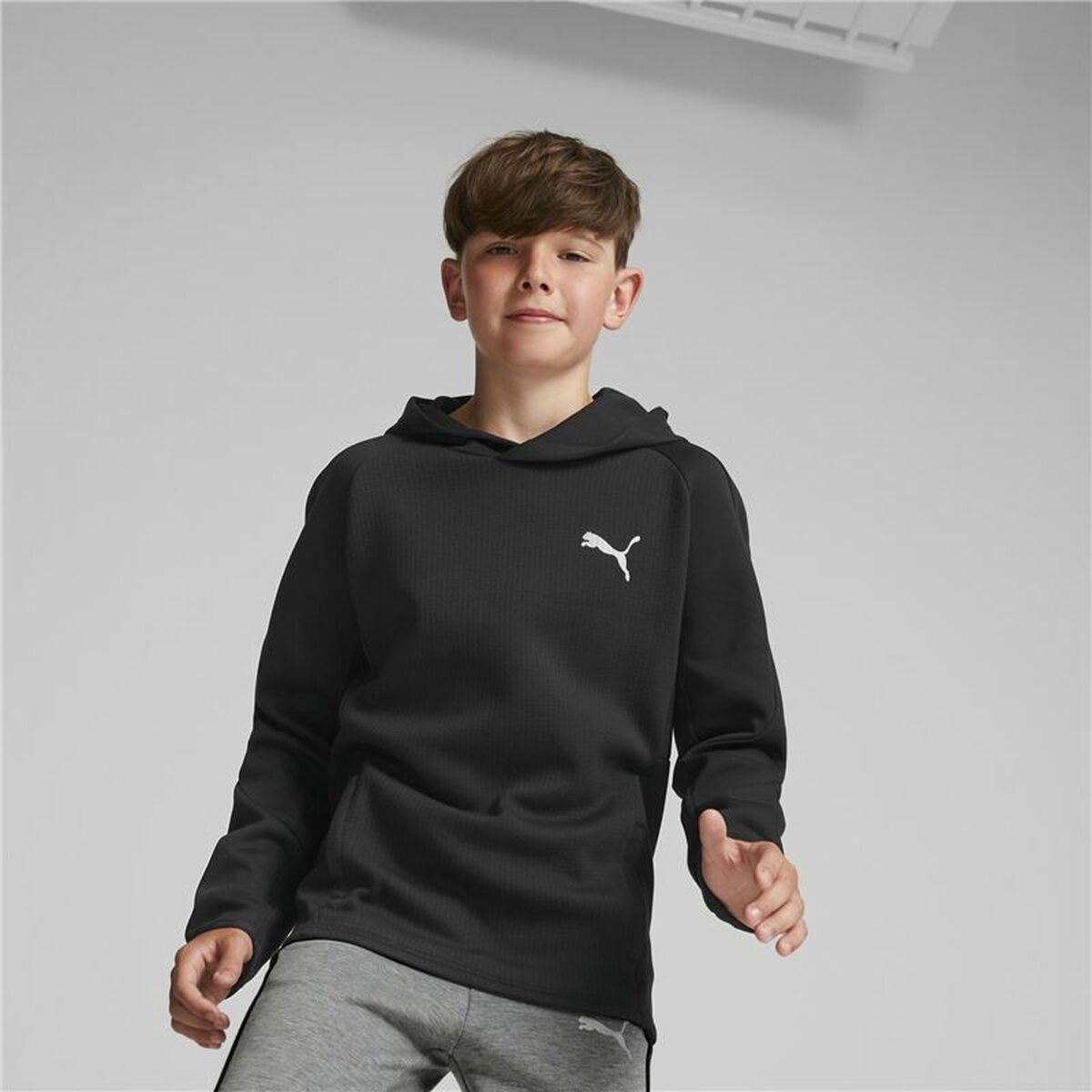 Unisex Sweater mit Kapuze Puma Evostripe Youth Schwarz - AWK Flagship