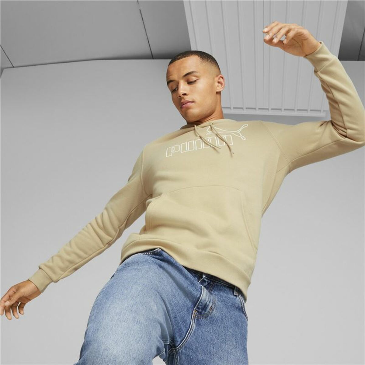 Herren Sweater mit Kapuze Puma Beige - AWK Flagship