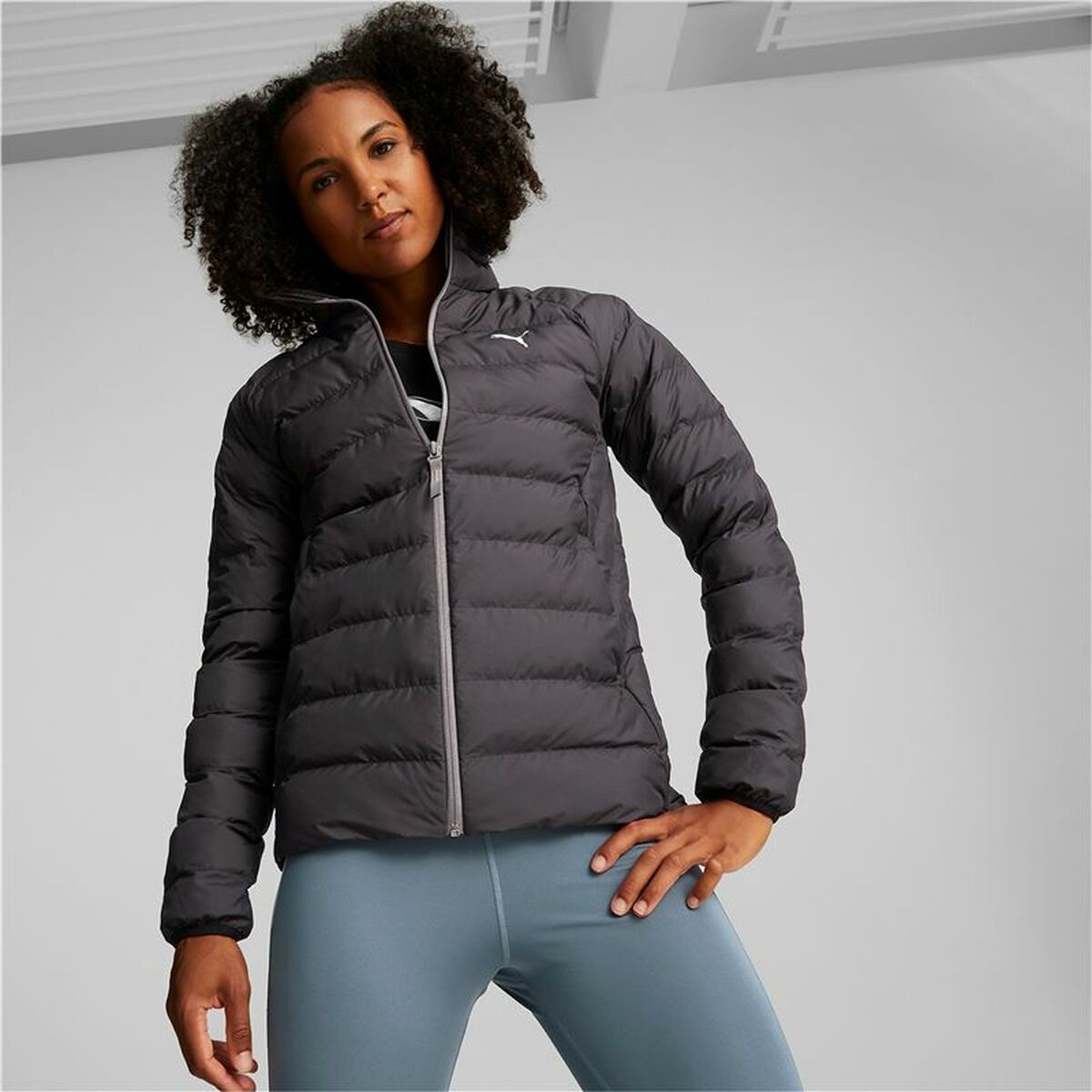 Sportjacke für Frauen Puma Active Polyball Dunkelgrau - AWK Flagship