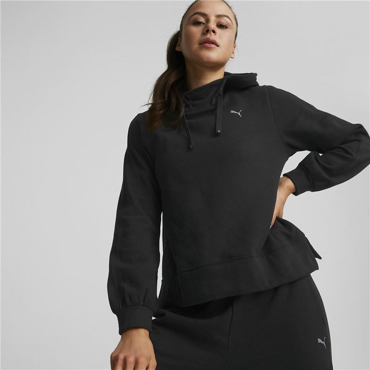 Damen Sweater mit Kapuze Puma Schwarz - AWK Flagship