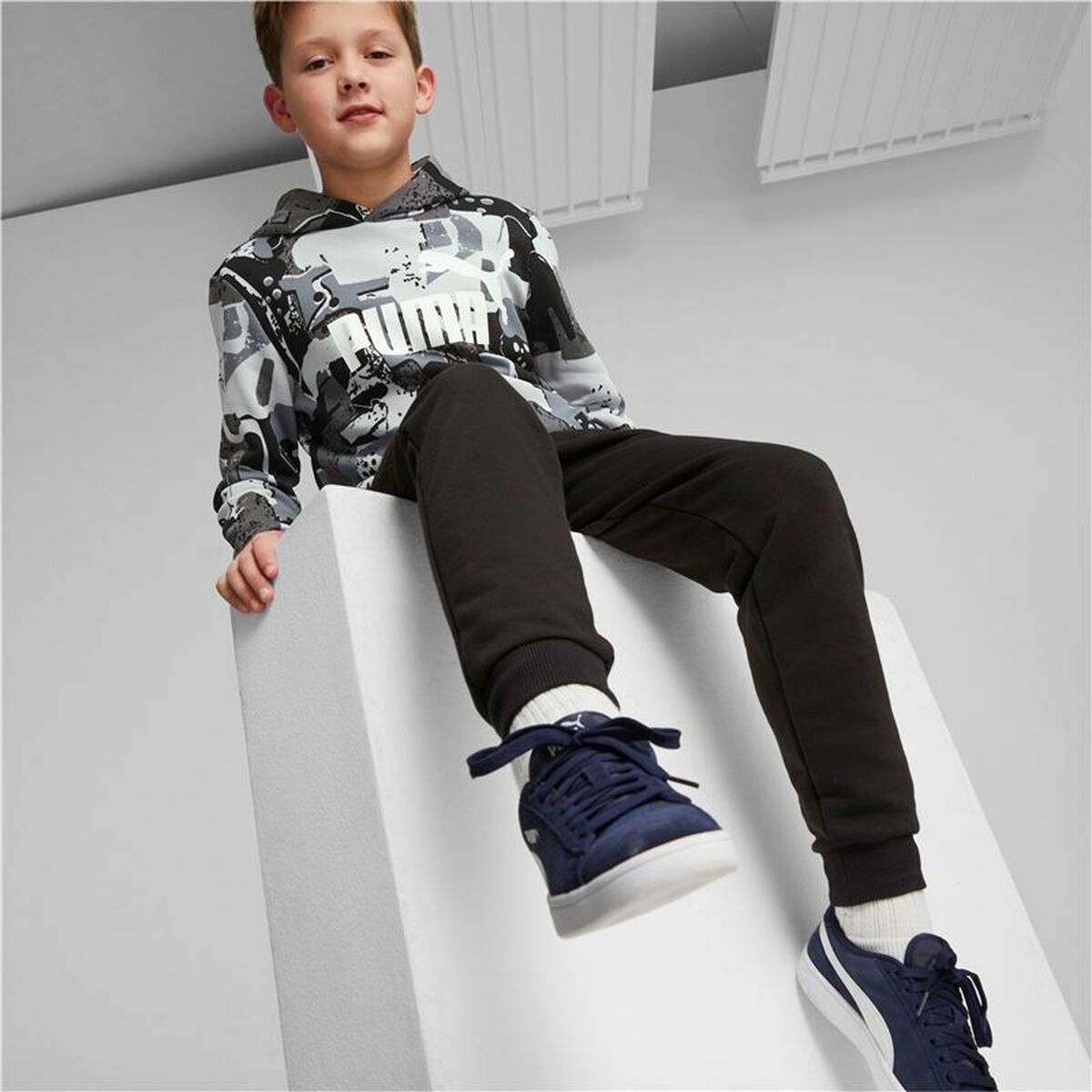 Jungen Sweater mit Kapuze Puma Essentials+ Street Art - AWK Flagship