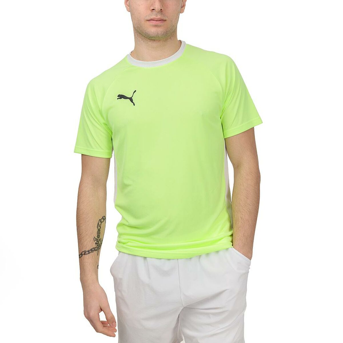 Herren Kurzarm-T-Shirt TEAM LIGA Puma 931832 01 Paddel Gelb - AWK Flagship