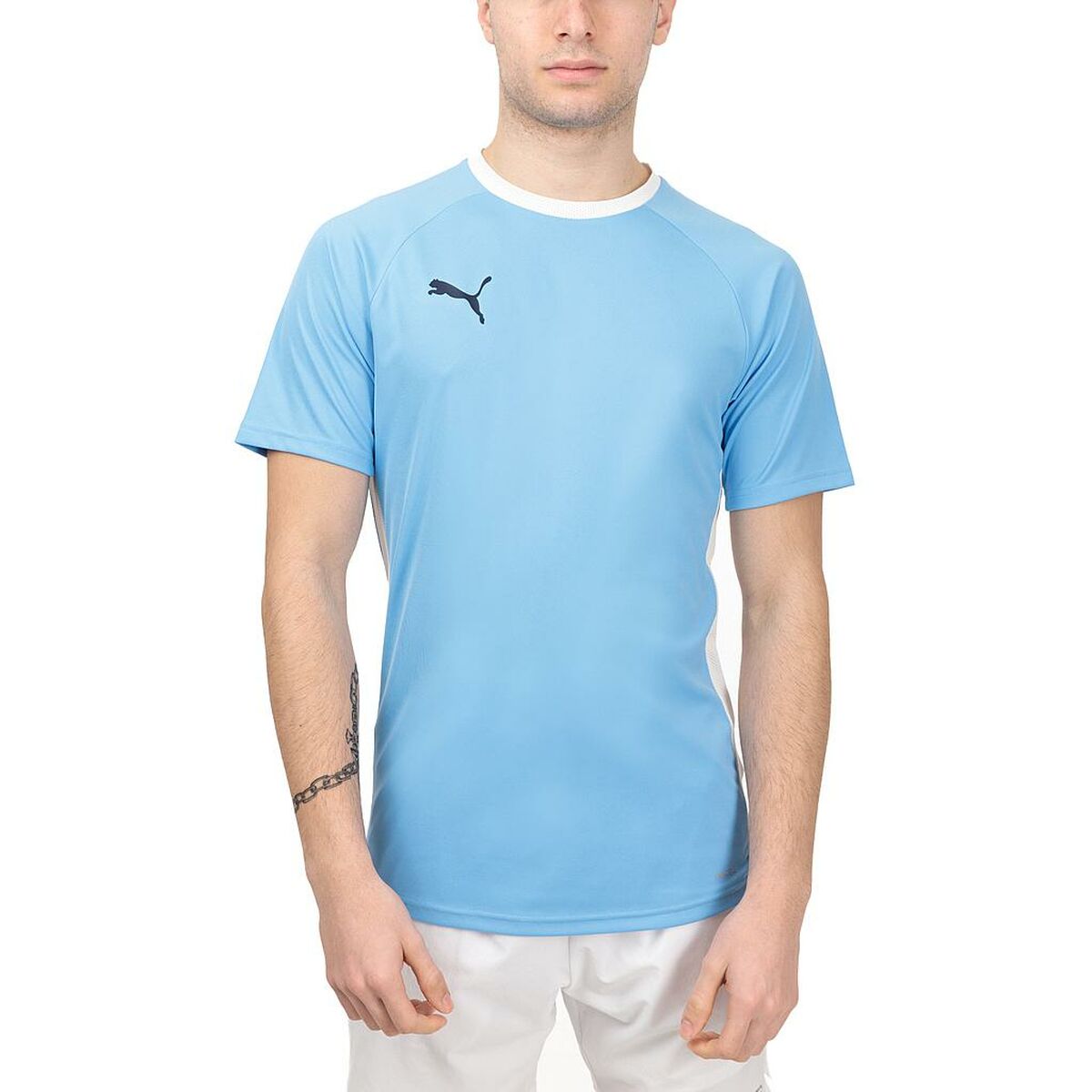 Herren Kurzarm-T-Shirt TEAMLIGA Puma 931832 02 Paddel Blau - AWK Flagship