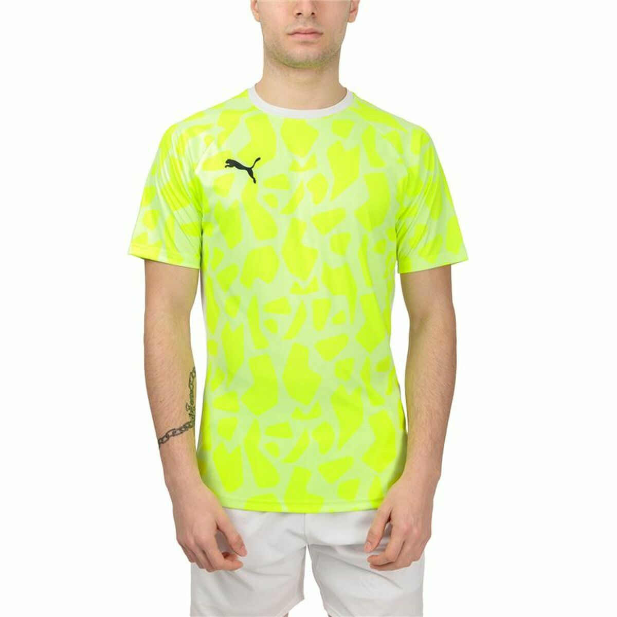 Herren Kurzarm-T-Shirt Puma Teamliga Gelb Paddel - AWK Flagship