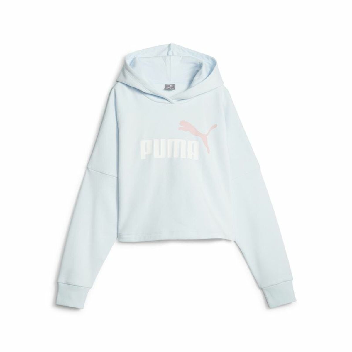 Kinder-Sweatshirt Puma Ess Logo Croppedo Weiß - AWK Flagship