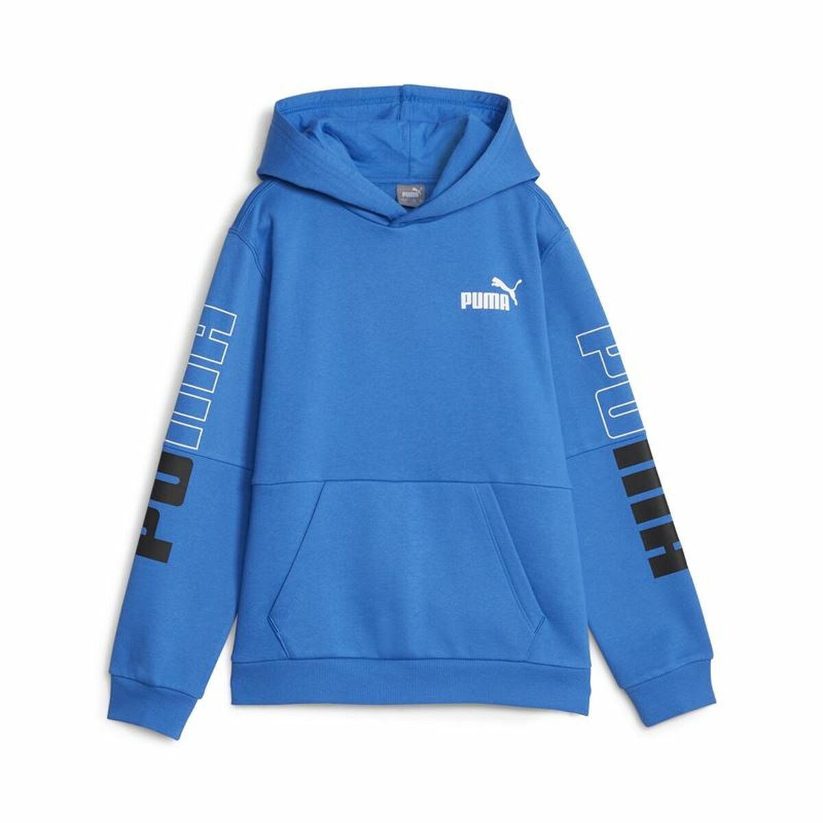 Kinder-Sweatshirt Puma Power Colorblock Blau - AWK Flagship