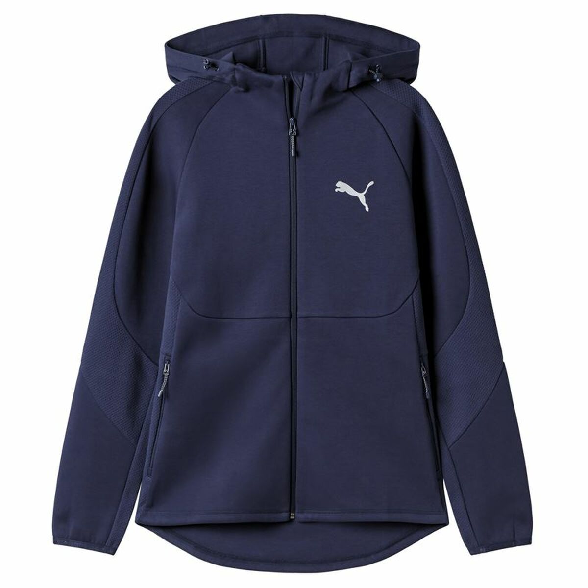 Herren Sweater mit Kapuze und Reißverschluss Puma Evostripe Full-Zip Marineblau - AWK Flagship