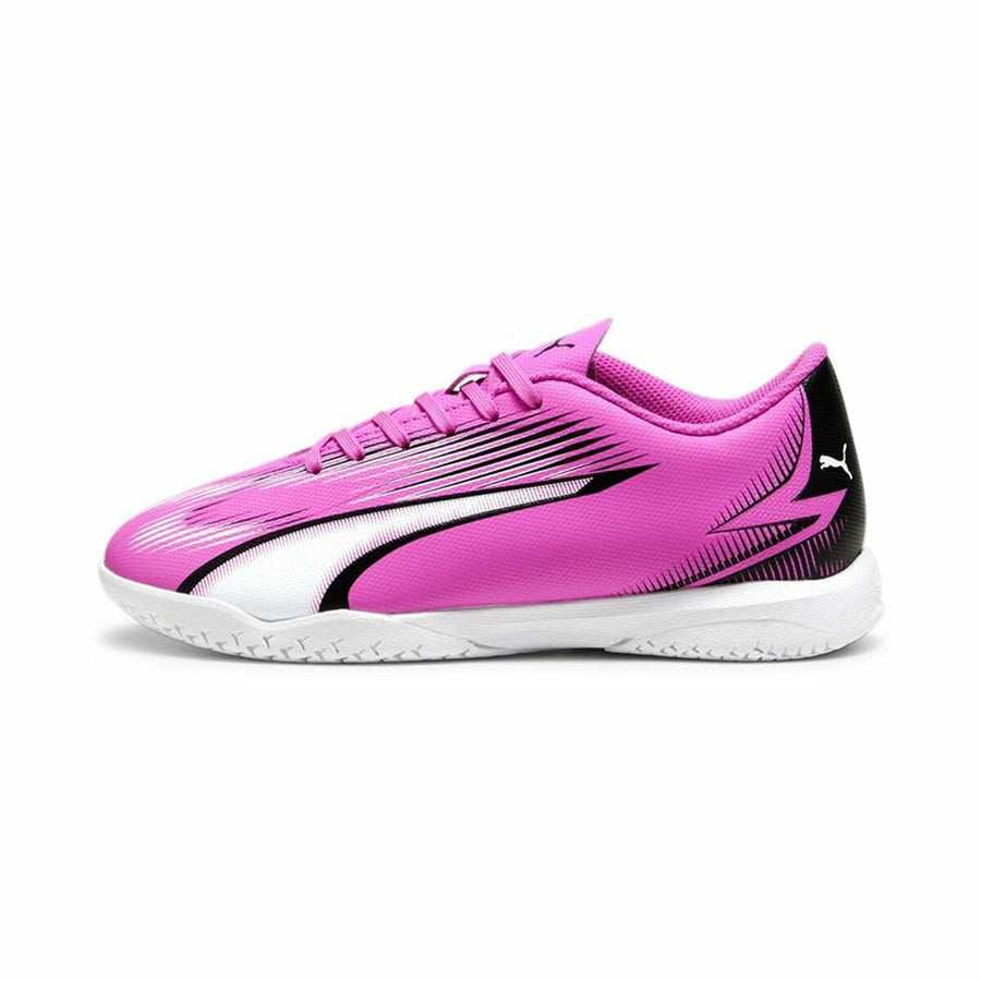 Puma Ultra Play Kinder-Hallenfußballschuhe Weiß/Pink