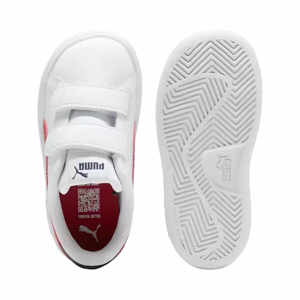 Jungen Sneaker Puma Smash 3.0 V Weiß Rot - AWK Flagship