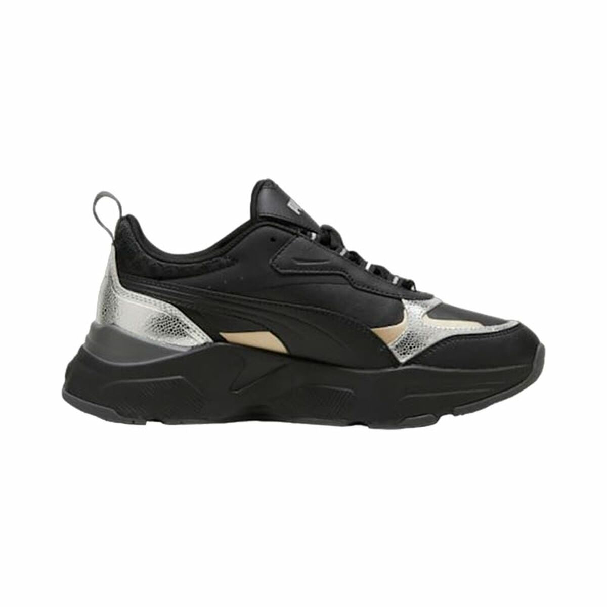 Casual Damenturnschuh Puma Cassia Metallic Shine Schwarz - AWK Flagship