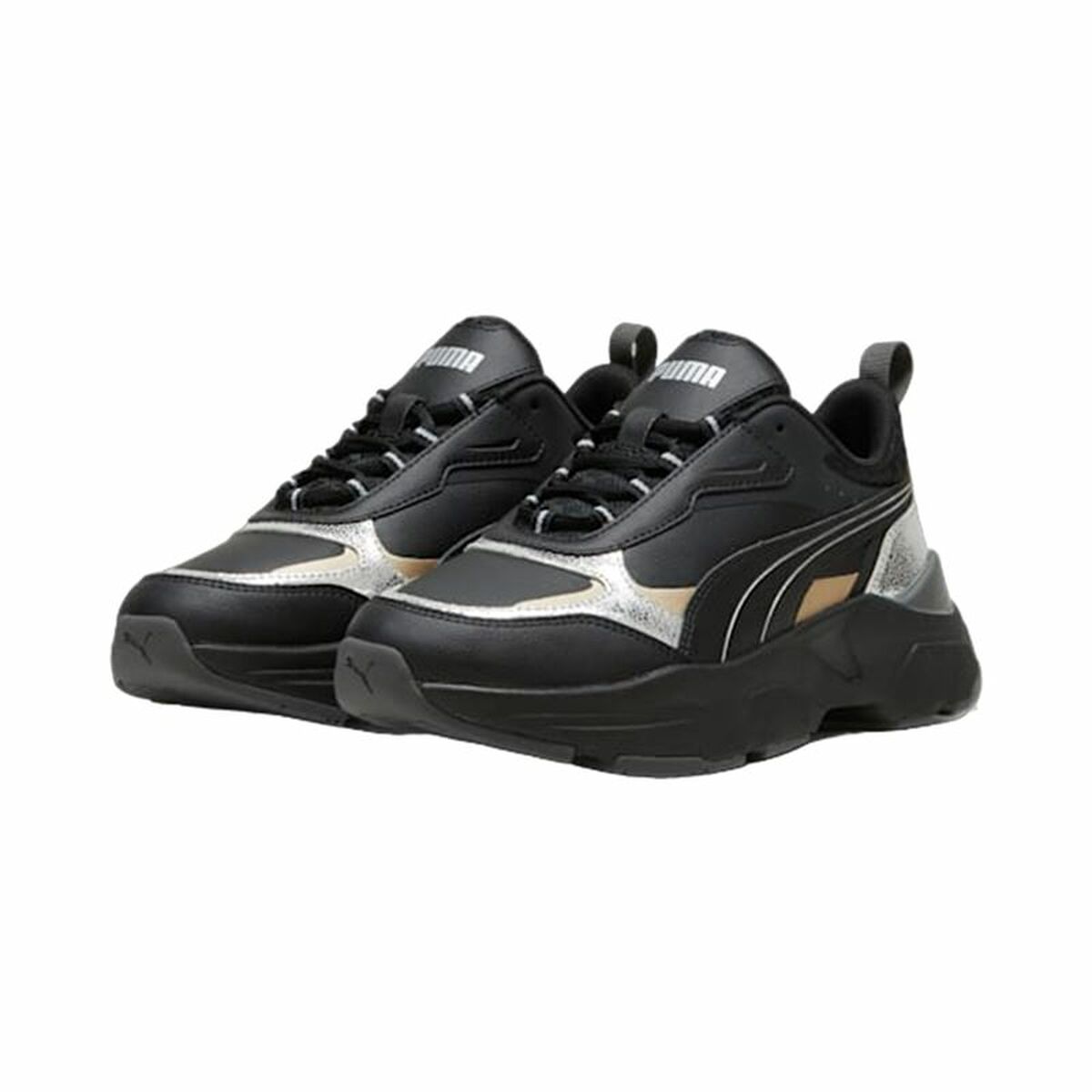 Casual Damenturnschuh Puma Cassia Metallic Shine Schwarz - AWK Flagship