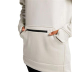 Damen Sweater Burton Oak Long Pullover Hoodie Weiß - Mode & Accessoires