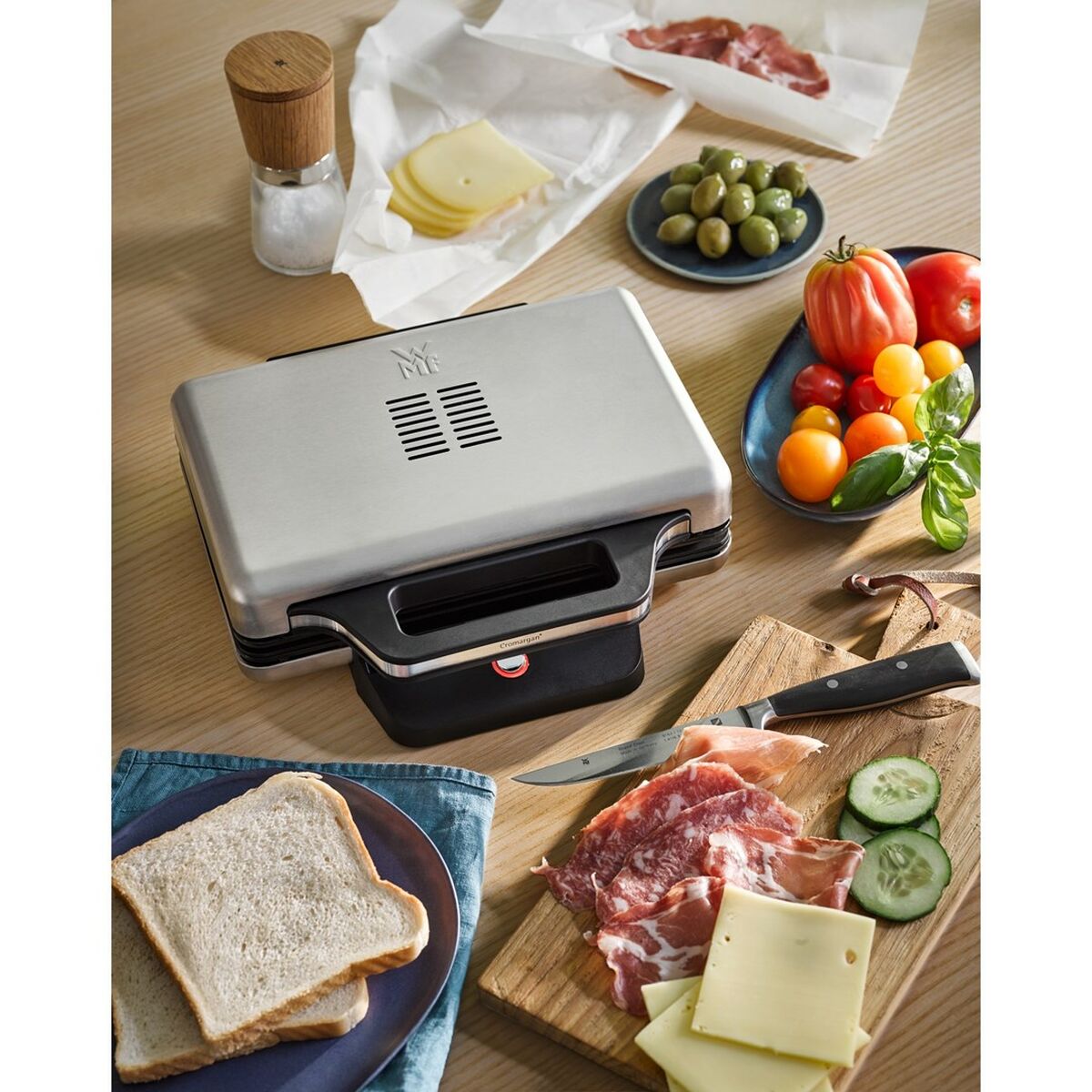 Sandwichmaker WMF 415150011 Schwarz Silberfarben 800 W - AWK Flagship