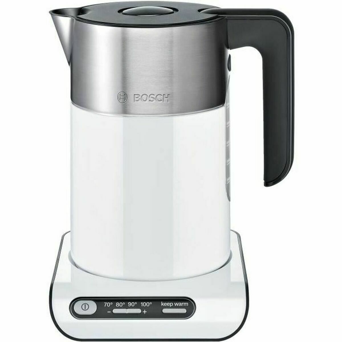 Wasserkocher BOSCH TWK8611P Weiß Anthrazit Stahl Kunststoff Kunststoff/Edelstahl plástico,acero inoxidable 2400 W 1,5 L - AWK Flagship