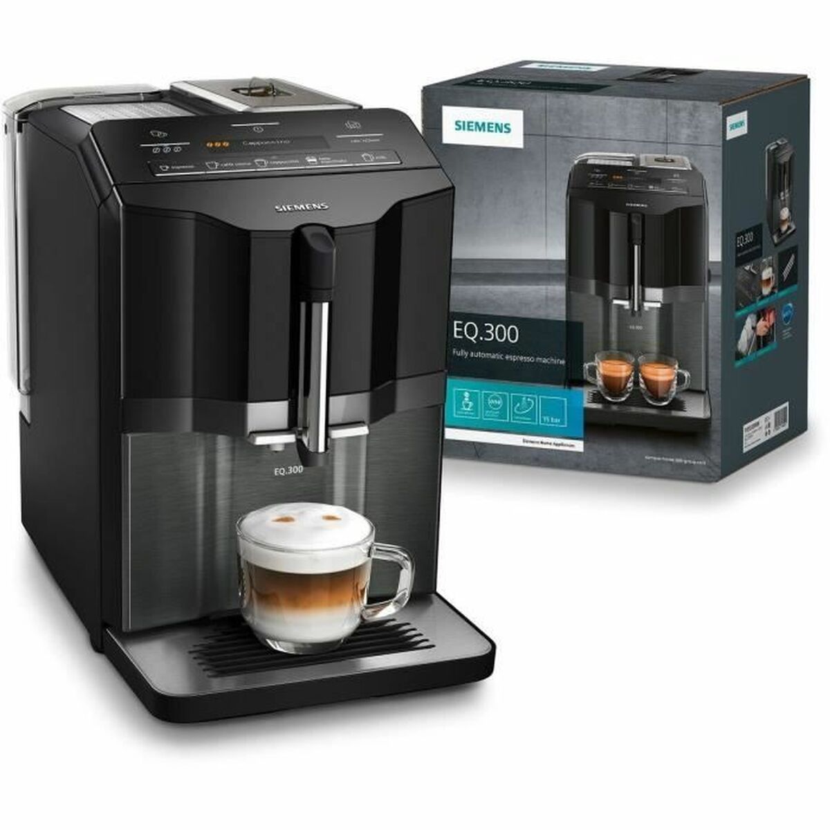 Superautomatische Kaffeemaschine Siemens AG Schwarz 1300 W 15 bar - AWK Flagship