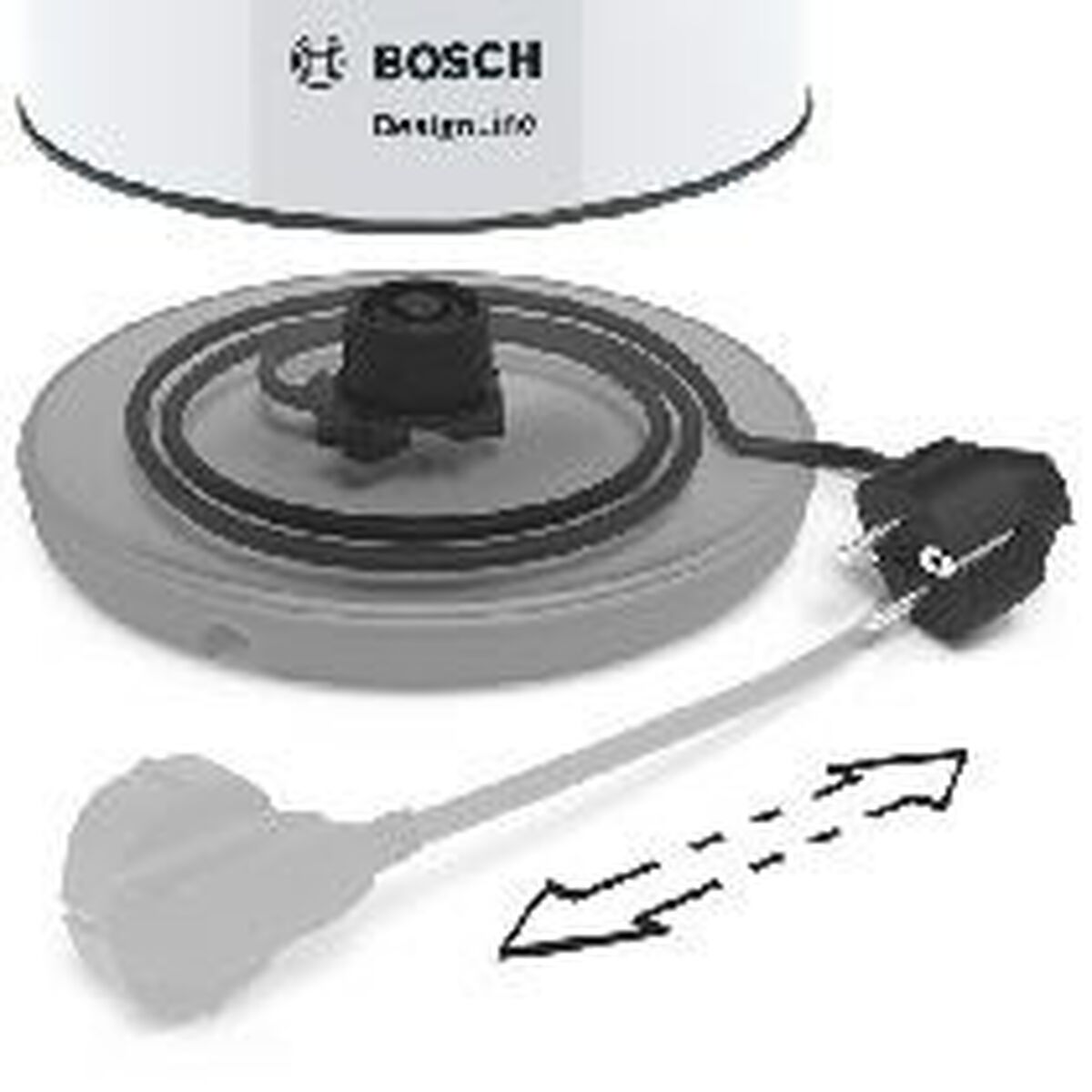 Wasserkocher BOSCH TWK3P421 Weiß Schwarz Edelstahl 2400 W 1,7 L - AWK Flagship