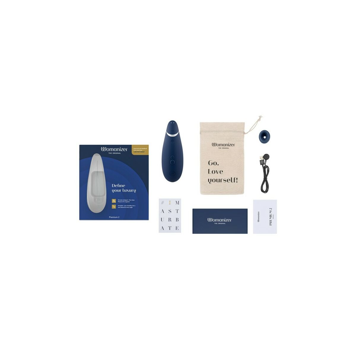 Vibrator Womanizer WOMANIZER PREMIUM 2 BLUEBERRY Blau - AWK Flagship