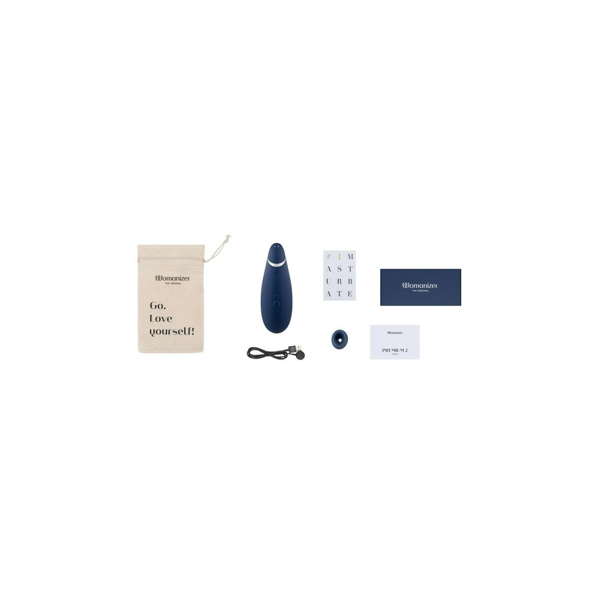 Vibrator Womanizer WOMANIZER PREMIUM 2 BLUEBERRY Blau - AWK Flagship