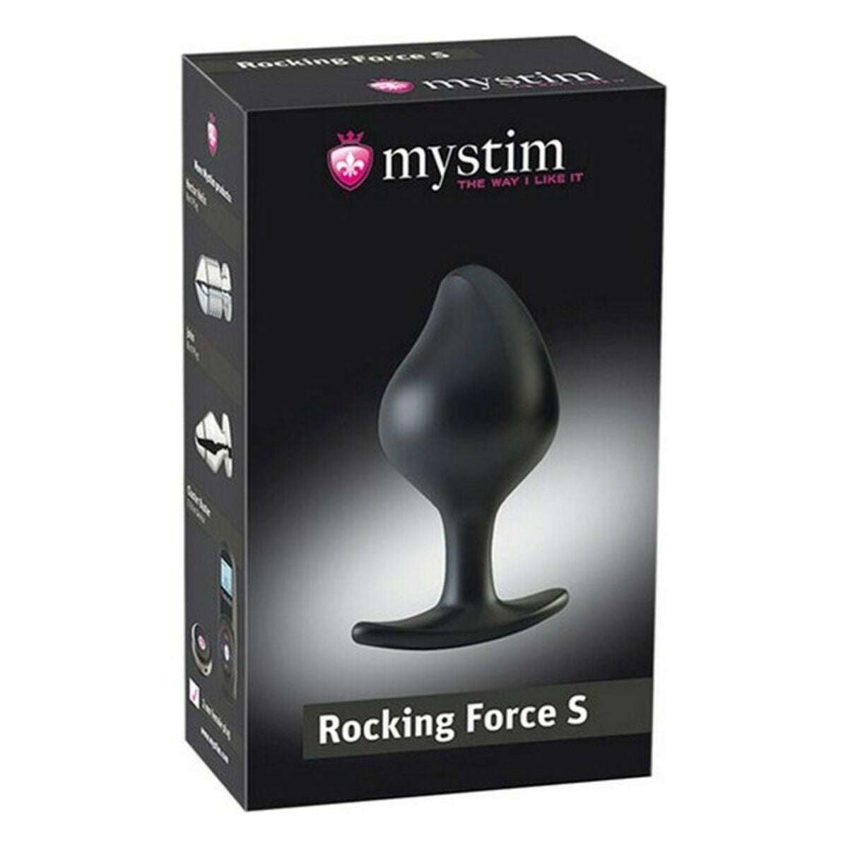 Rocking Force Analplug Mystim 5 Schwarz (9,5 cm) - AWK Flagship