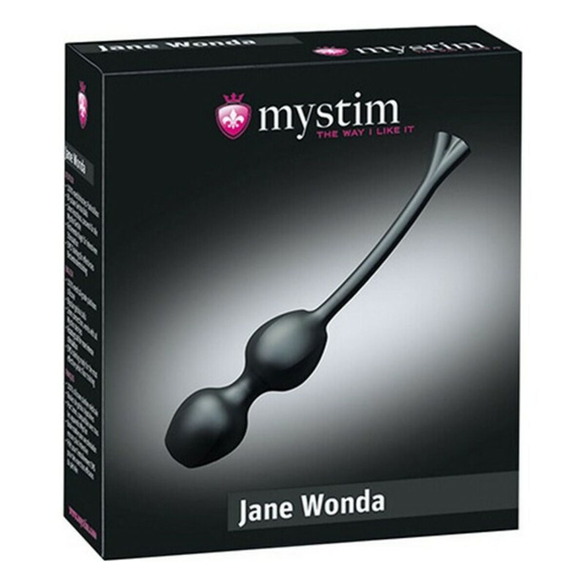 Jane Wonda Kegel Liebeskugeln Schwarz Mystim Silikon Silikon/ABS (Ø 3,3 cm) - AWK Flagship