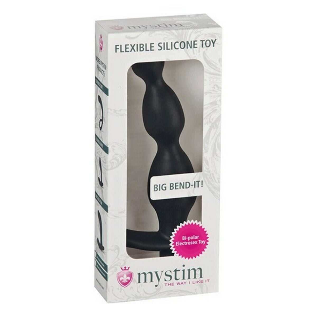 Prostatastimulator Big Bend-It! Electrosex Mystim Schwarz (15 cm)