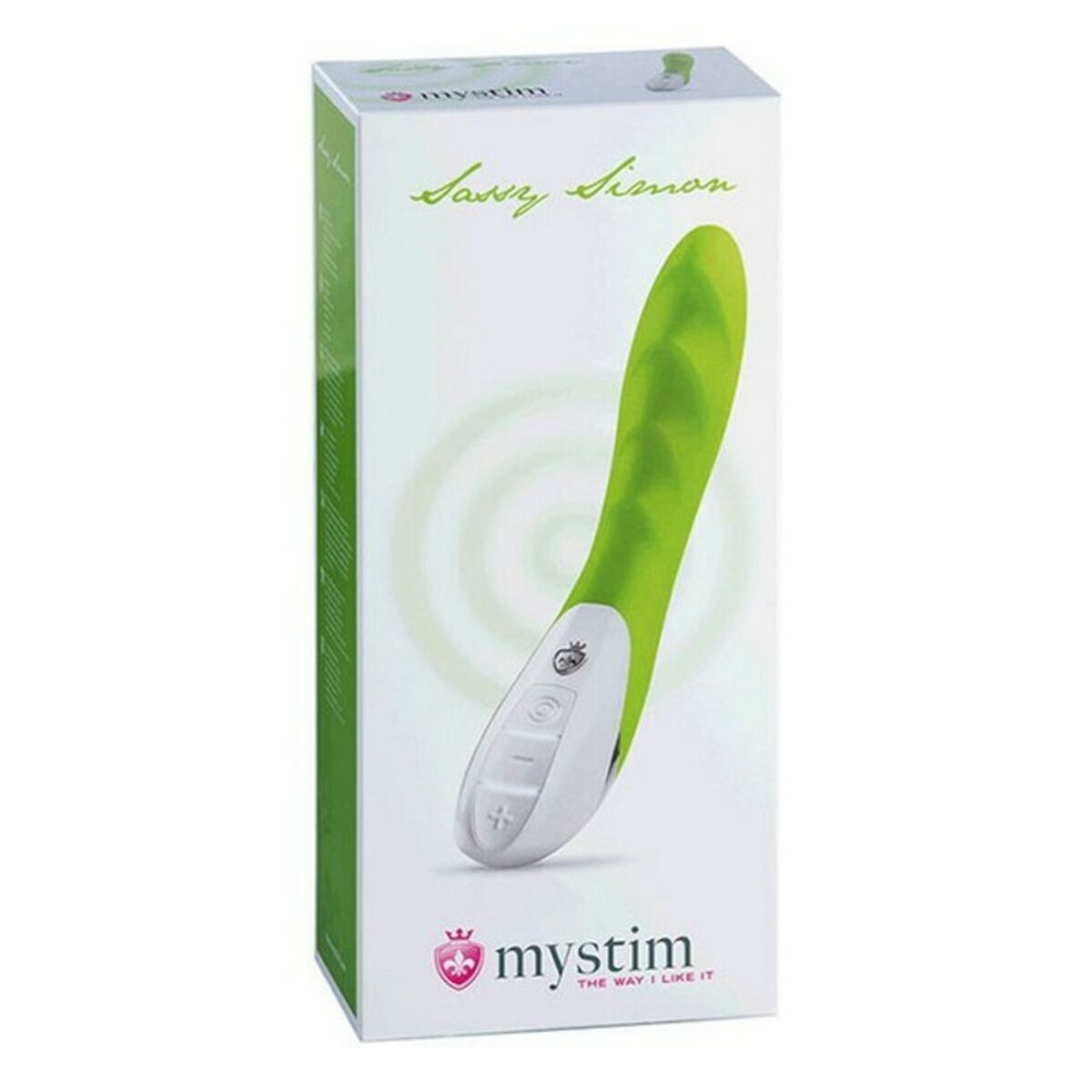 Sassy Simon Vibrator limettenfarben Mystim Sassy Simon Neongrün - AWK Flagship