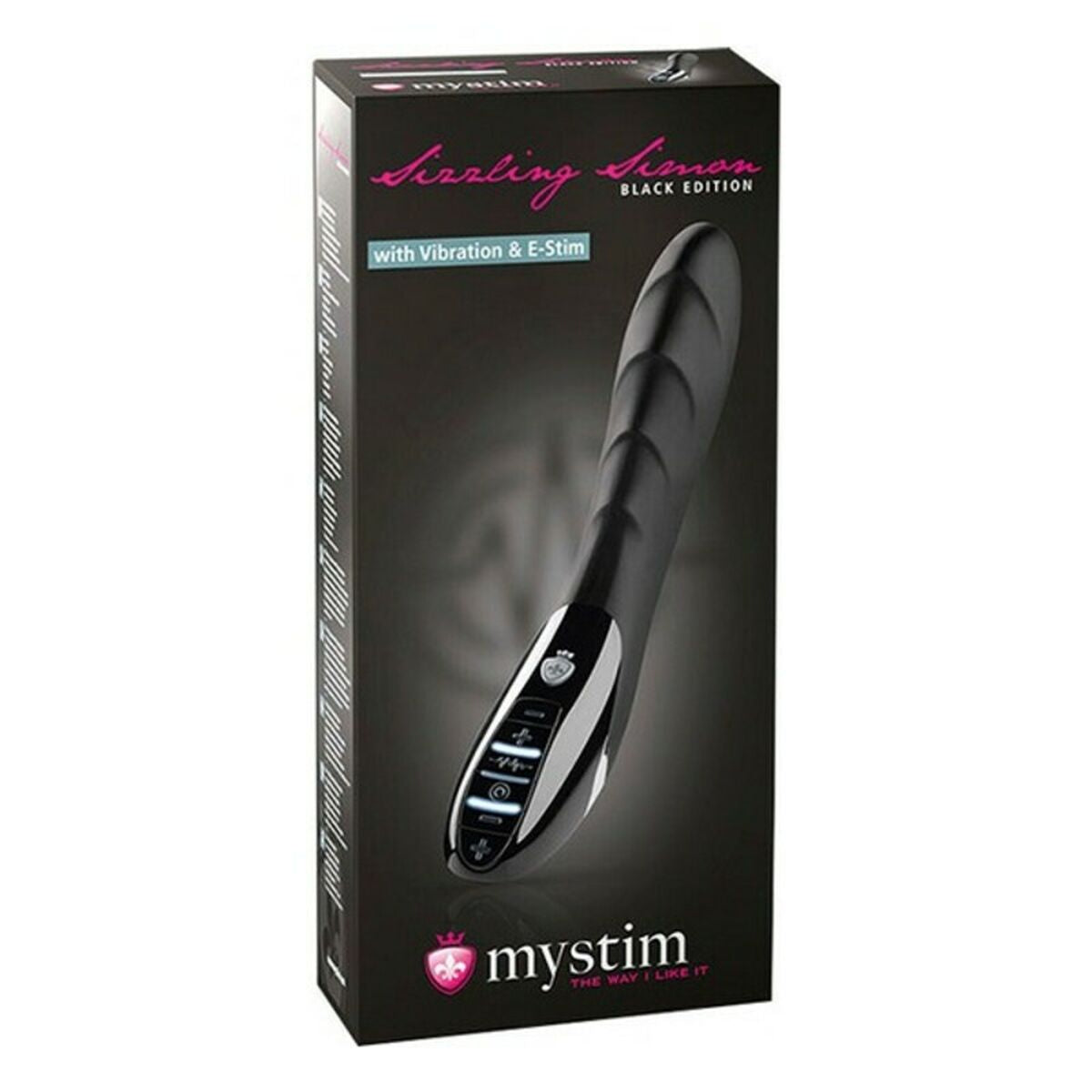 Sizzling Simon E-Stim Vibrator Schwarz Mystim - AWK Flagship