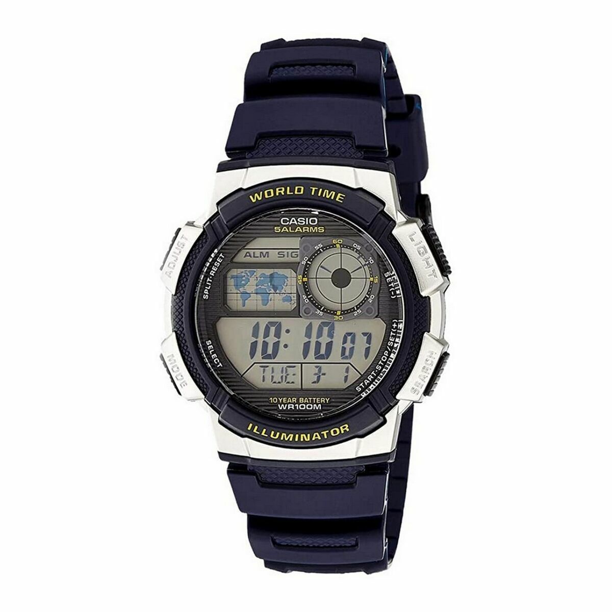 Herrenuhr Casio WORLD TIME ILLUMINATOR (Ø 43 mm) - AWK Flagship