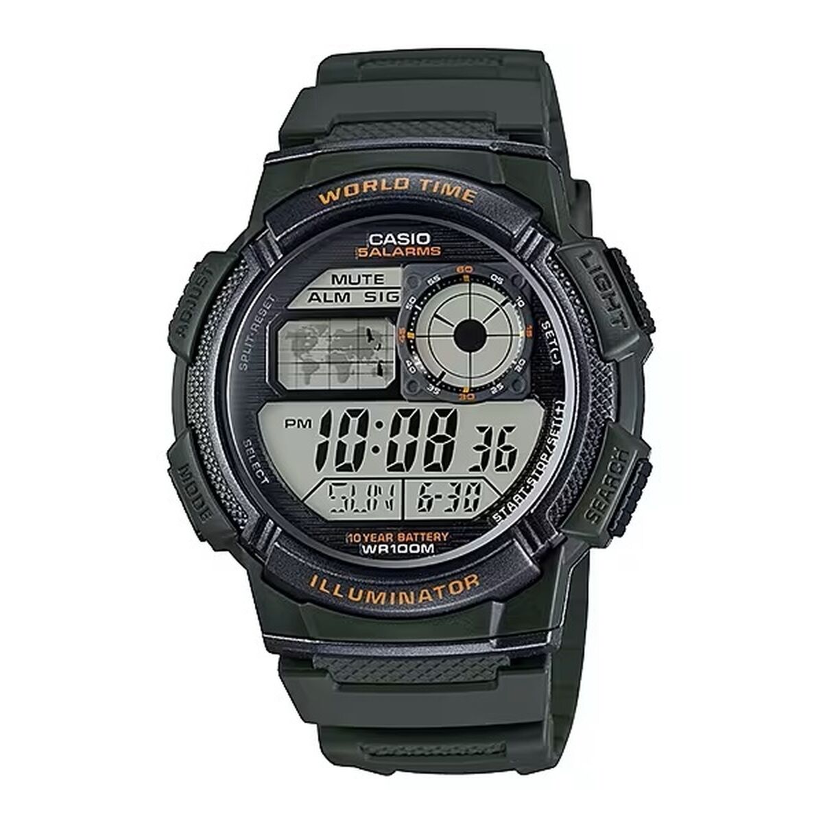 Herrenuhr Casio WORLD TIME ILLUMINATOR (Ø 43 mm) - AWK Flagship