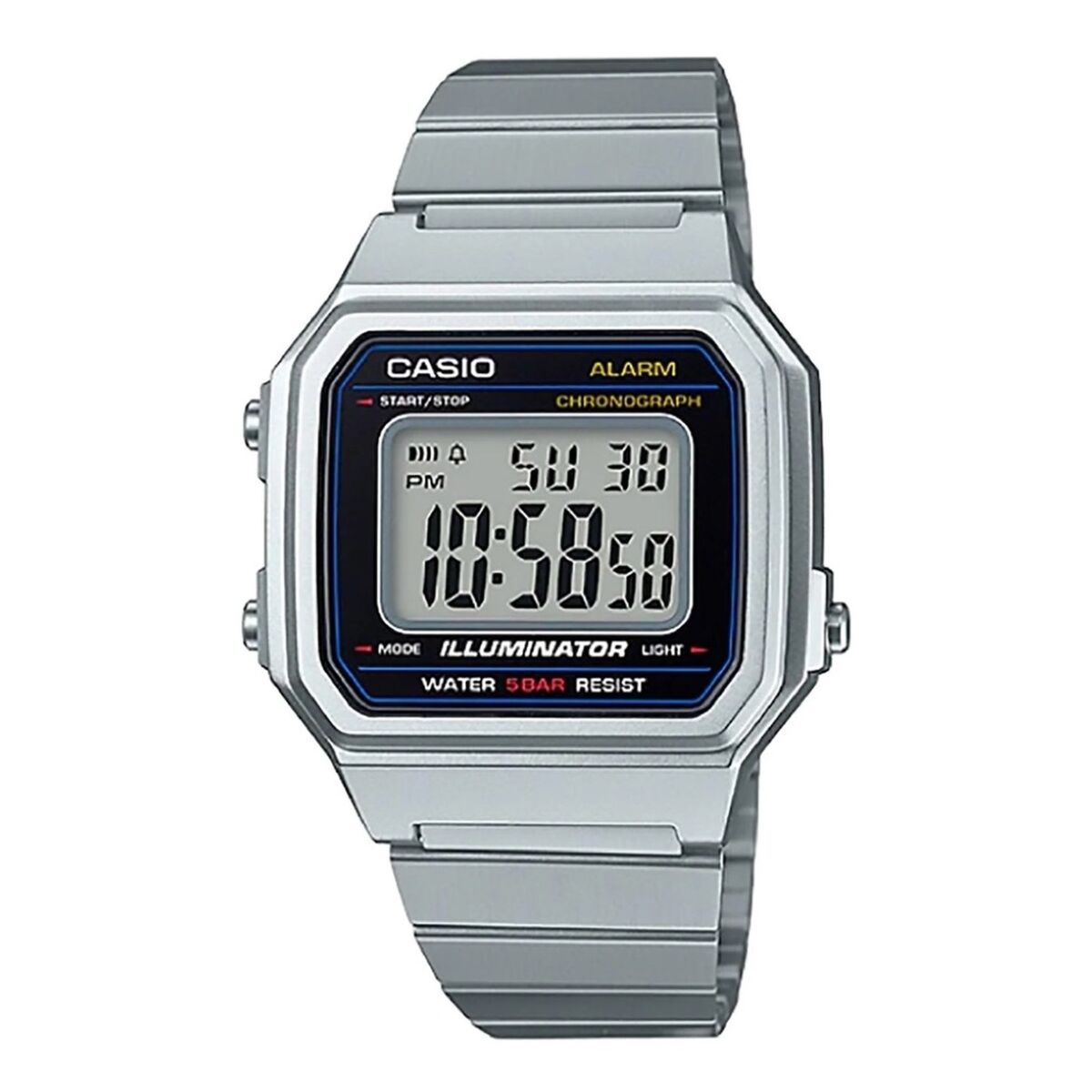 Unisex-Uhr Casio B650WD-1AEF Silberfarben (Ø 41 mm) - AWK Flagship