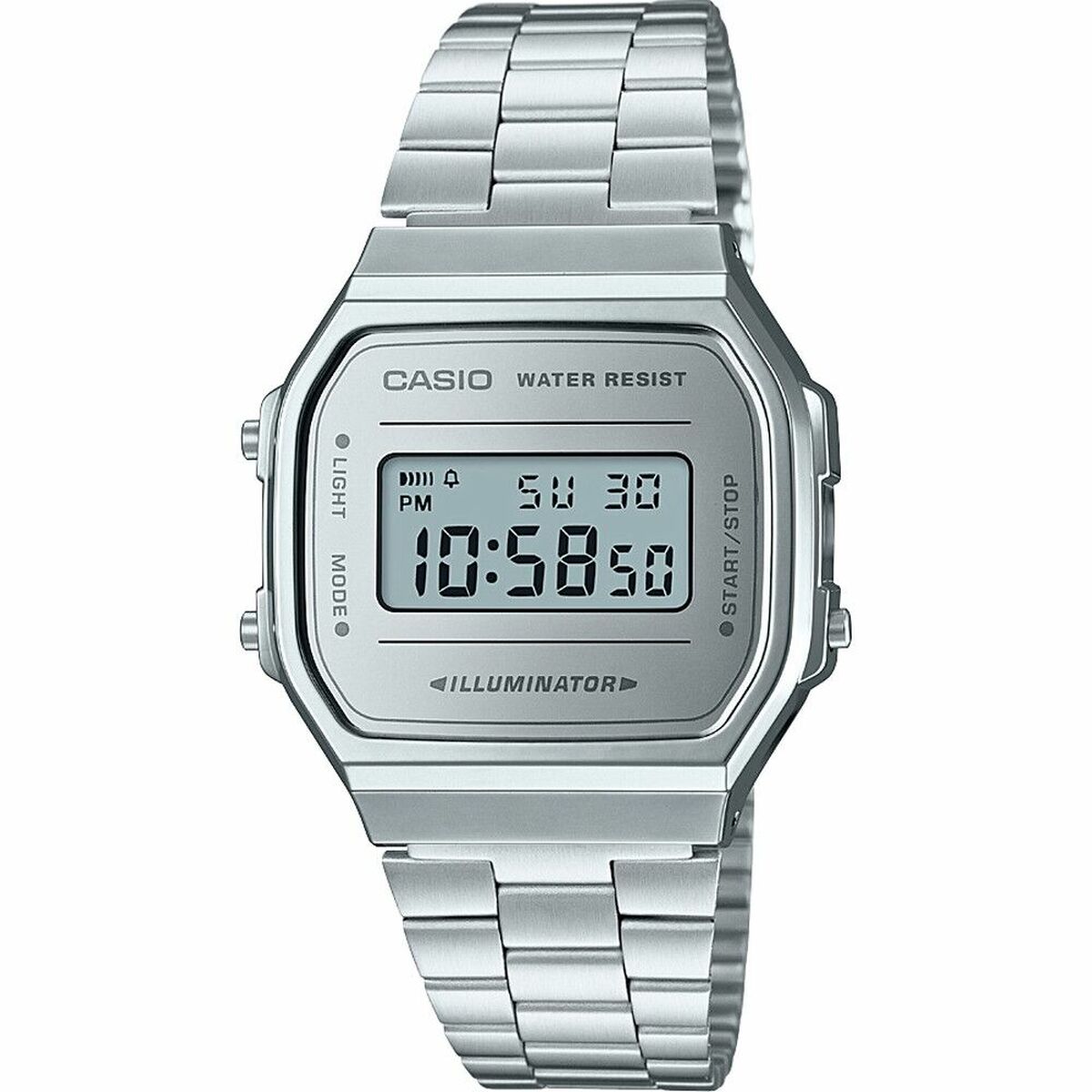 Herrenuhr Casio A168WEM-7EF Grau Silberfarben - AWK Flagship