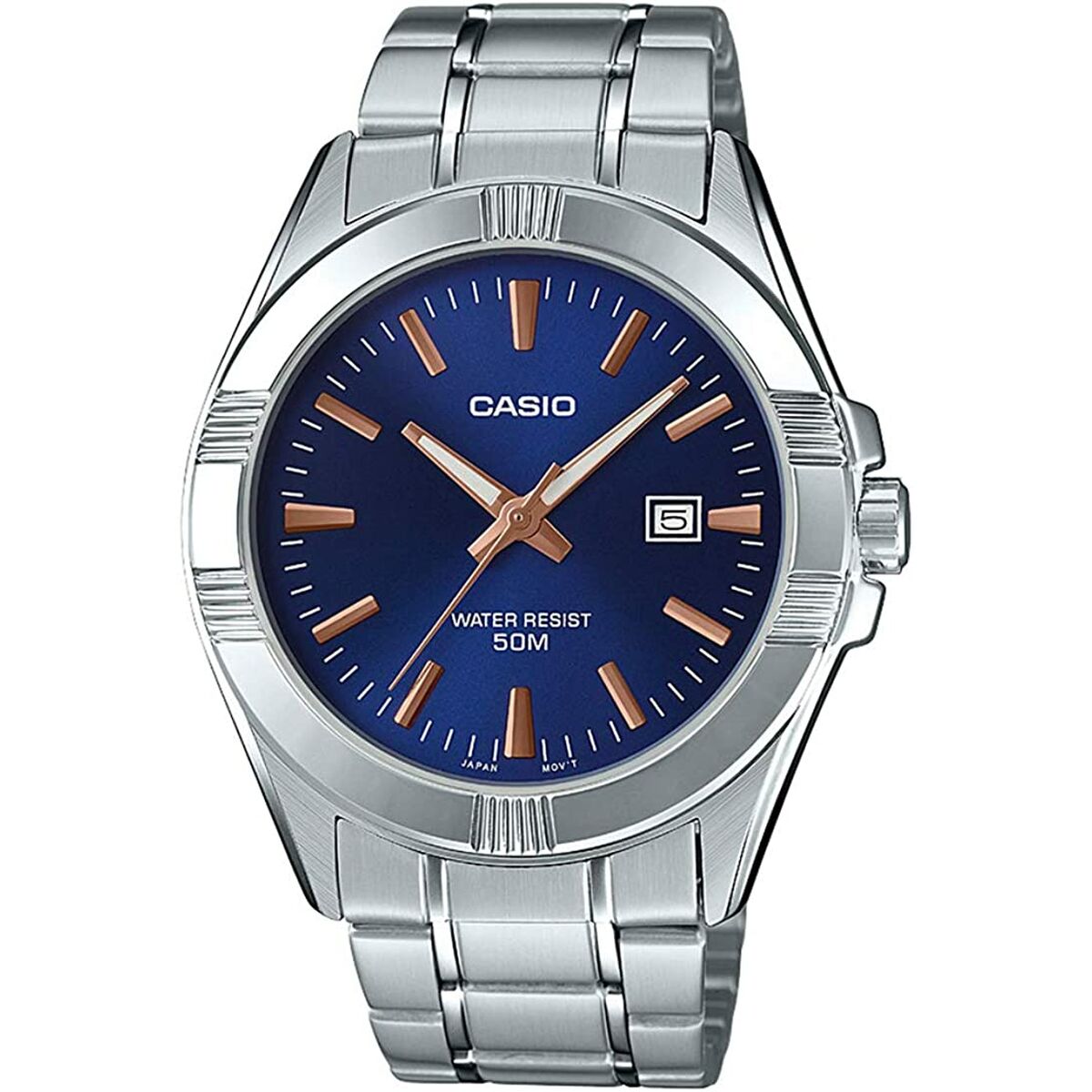 Herrenuhr Casio Blau Silberfarben (Ø 43,5 mm) - AWK Flagship